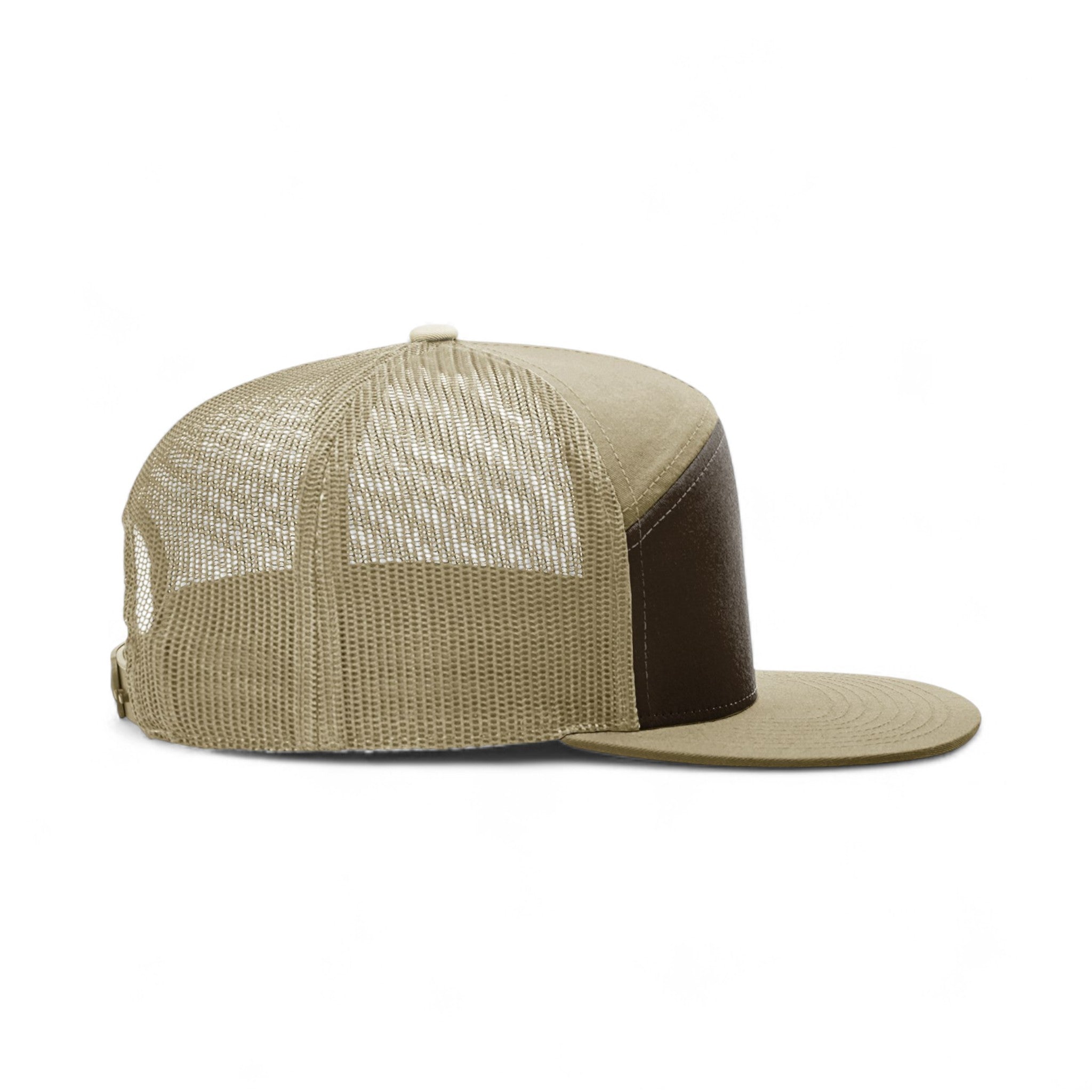 Right side view of Richardson 168 custom hat in brown and khaki