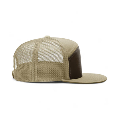 Right side view of Richardson 168 custom hat in brown and khaki