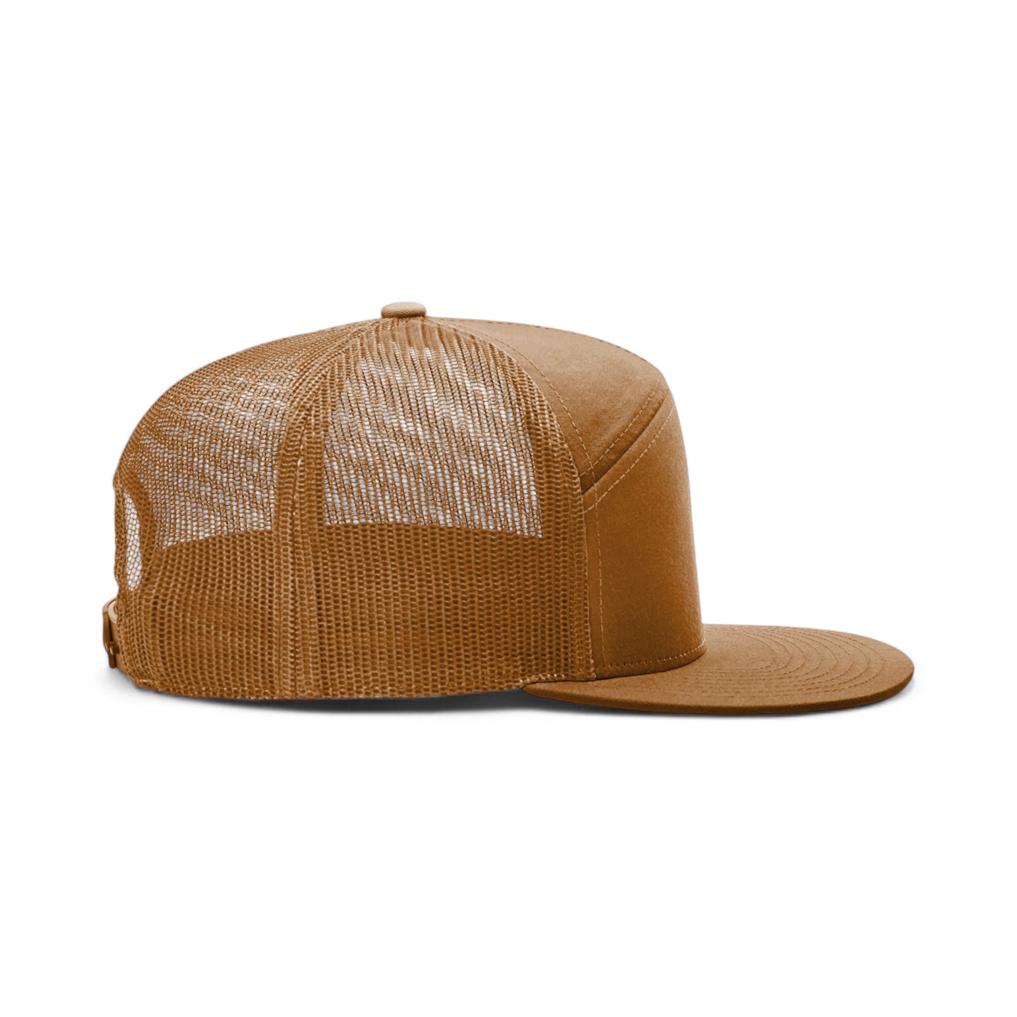 Right side view of Richardson 168 custom hat in caramel