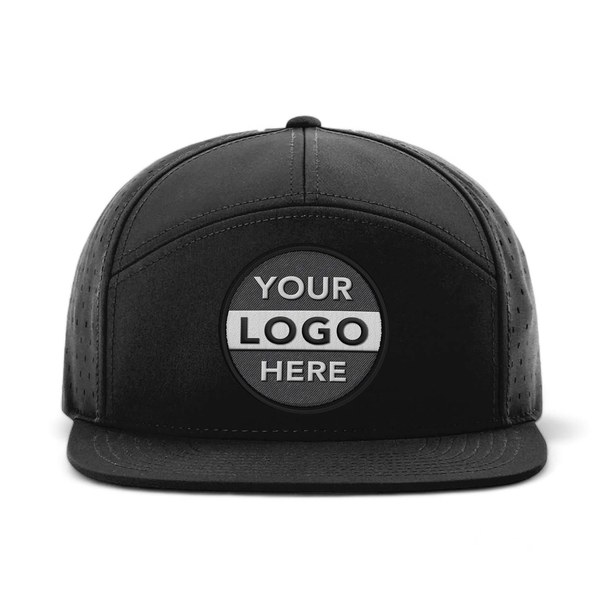 Richardson 169 custom embroidered patch hat in black