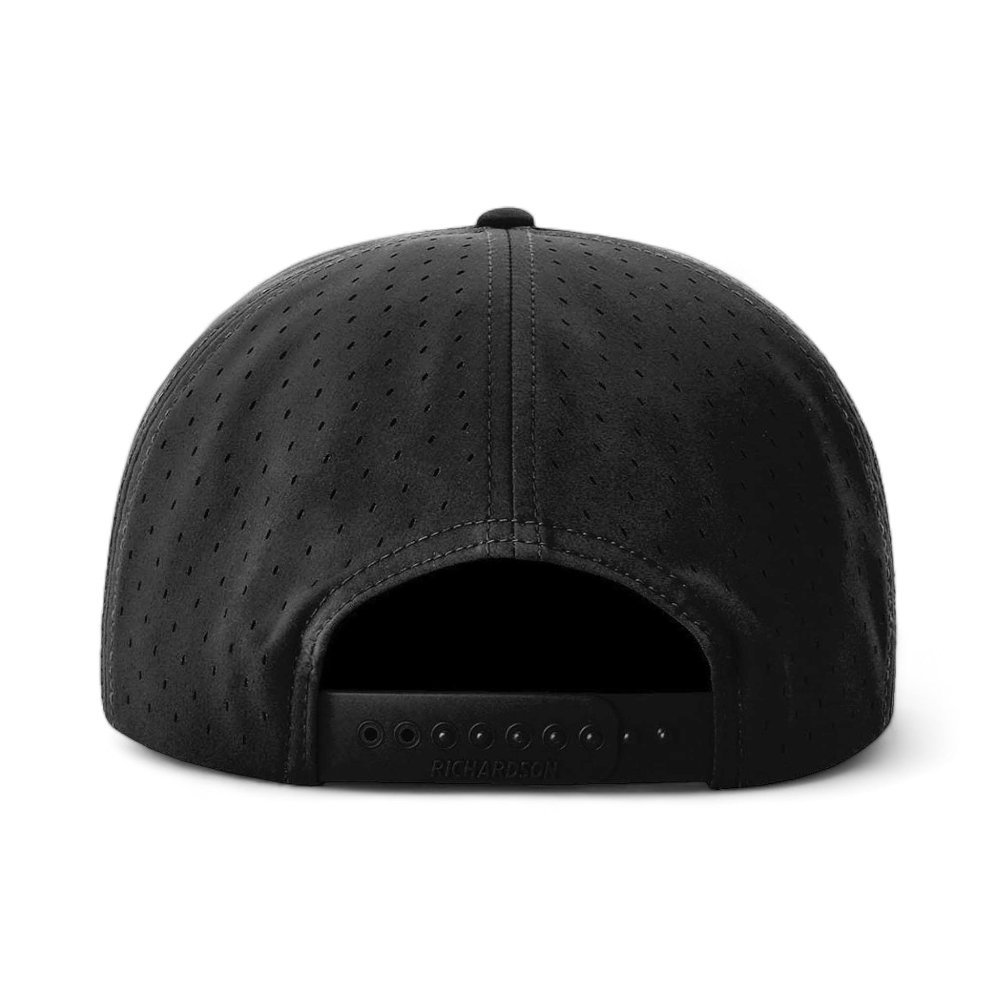 Back view of Richardson 169 custom hat in black