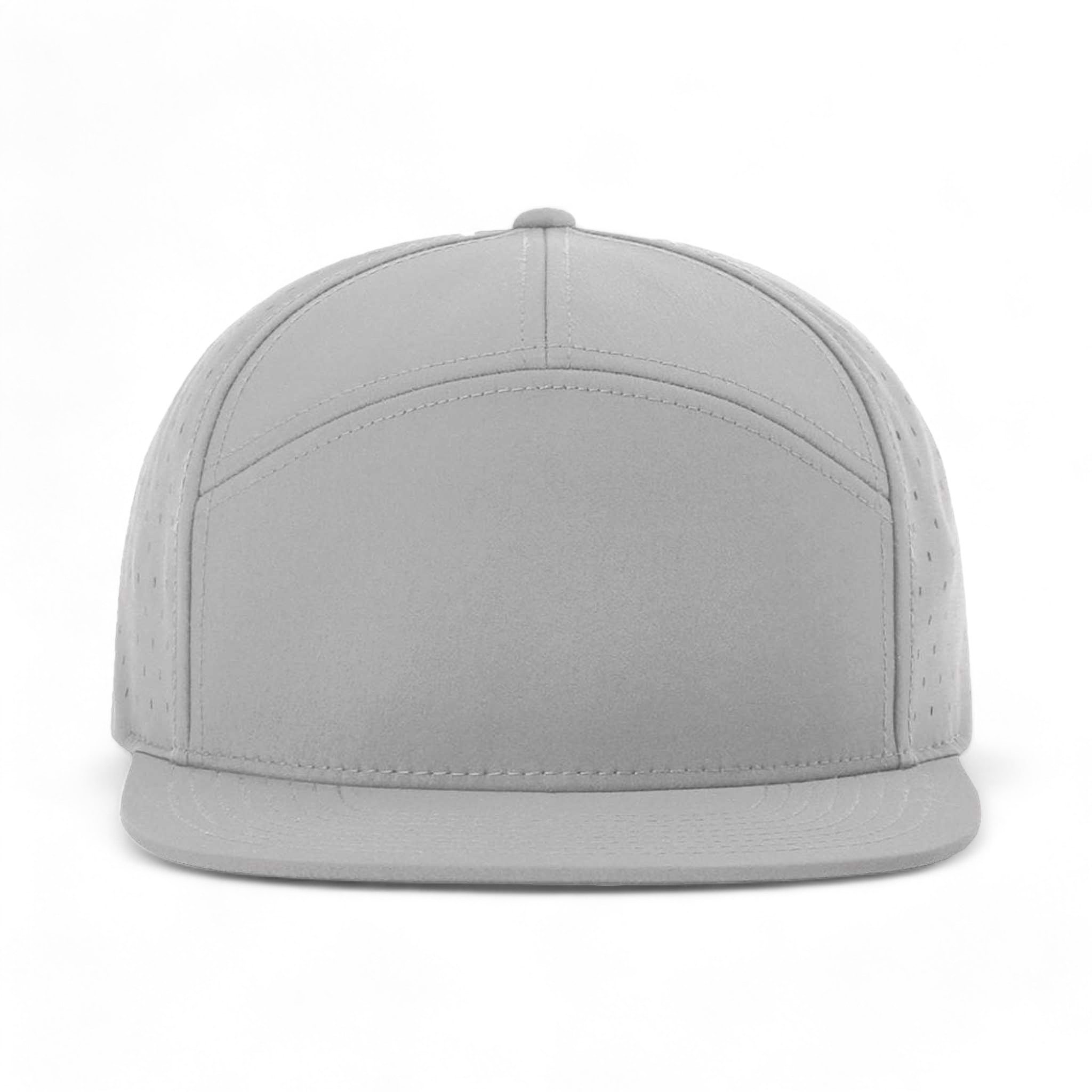 Front view of Richardson 169 custom hat in grey
