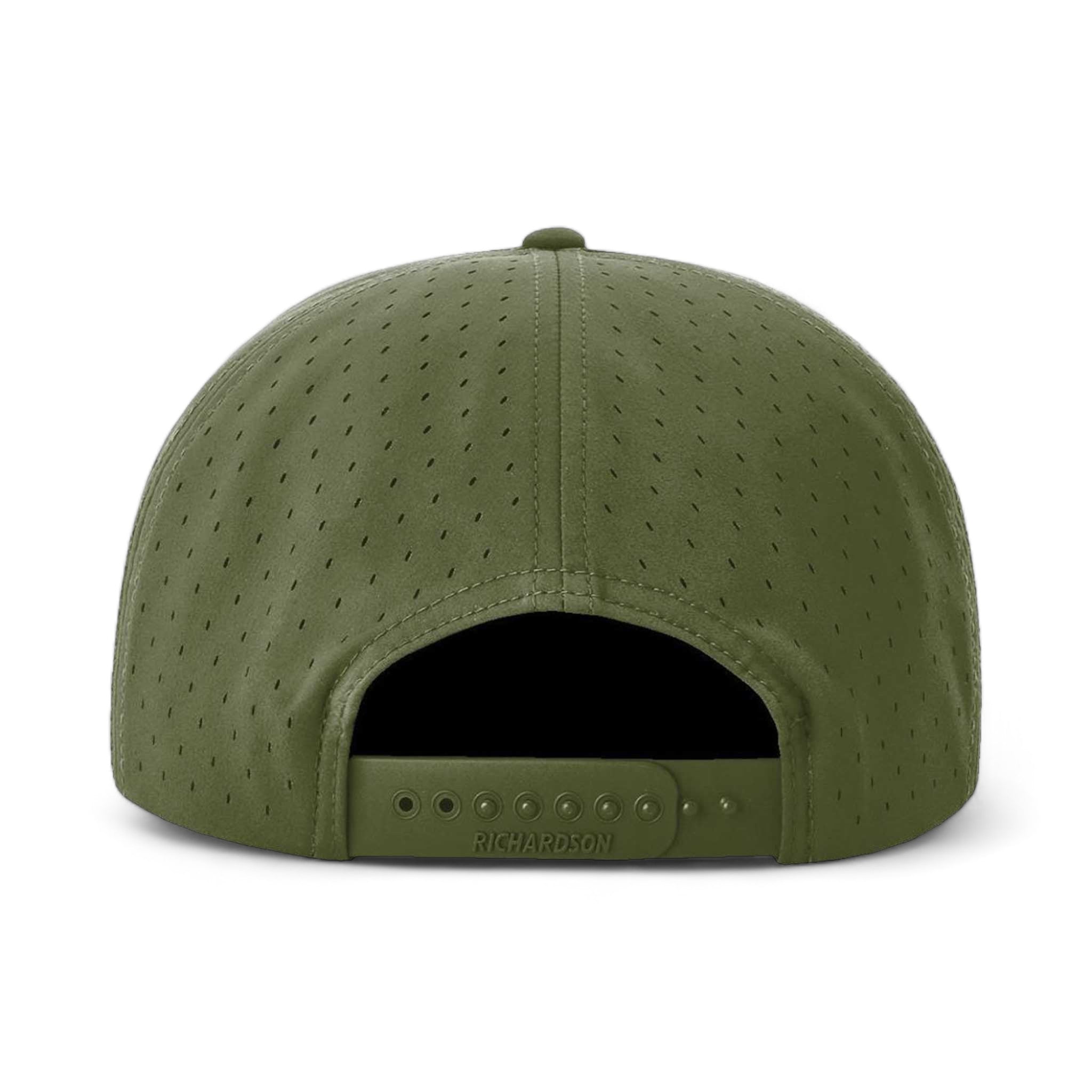 Back view of Richardson 169 custom hat in moss