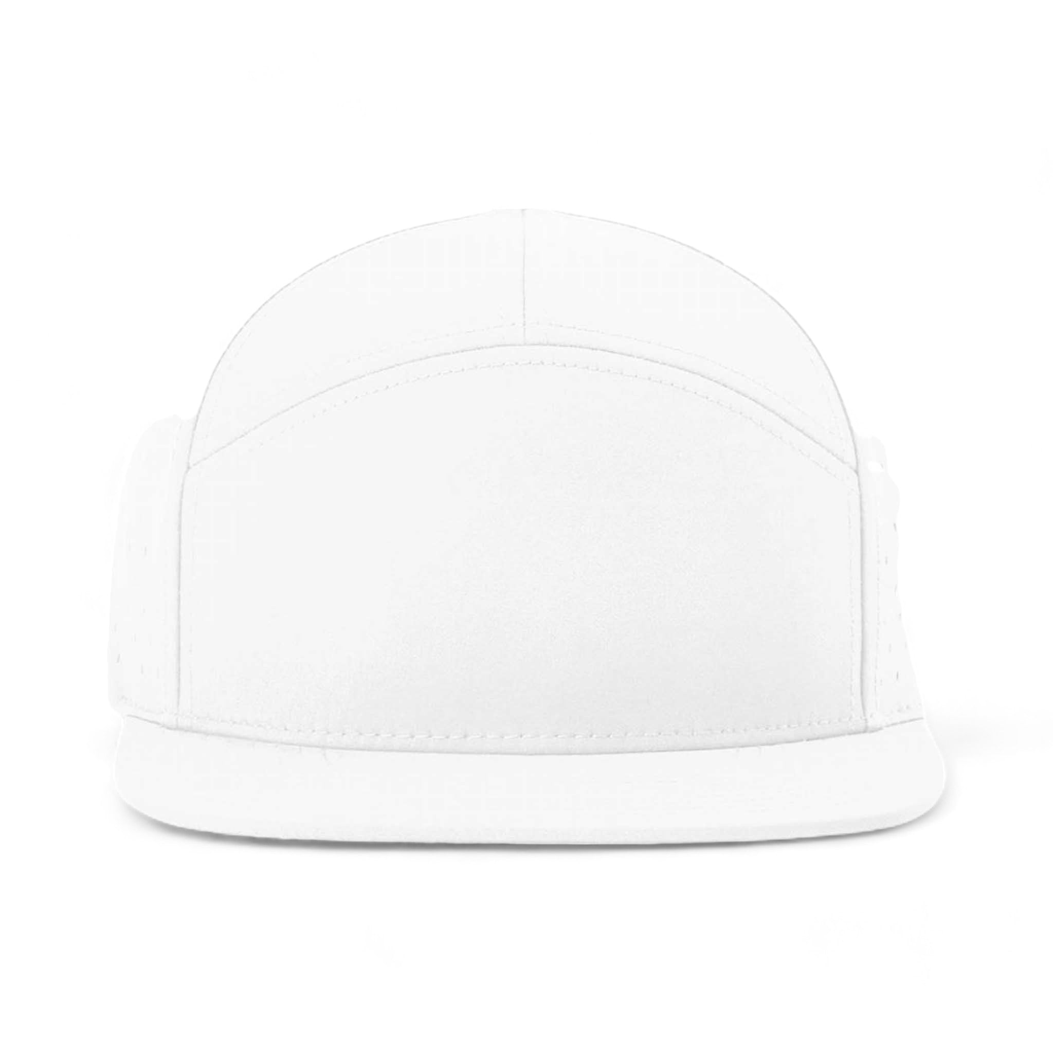 Front view of Richardson 169 custom hat in white