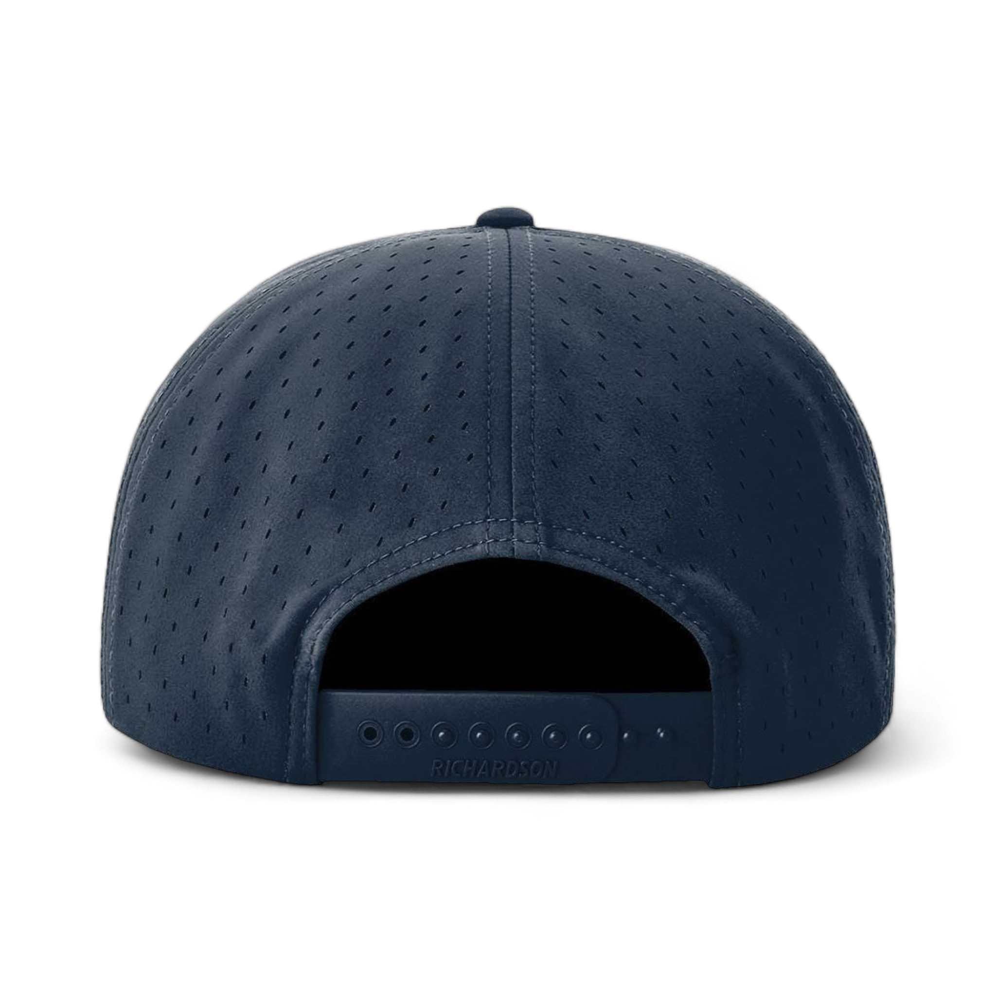 Back view of Richardson 169 custom hat in light navy