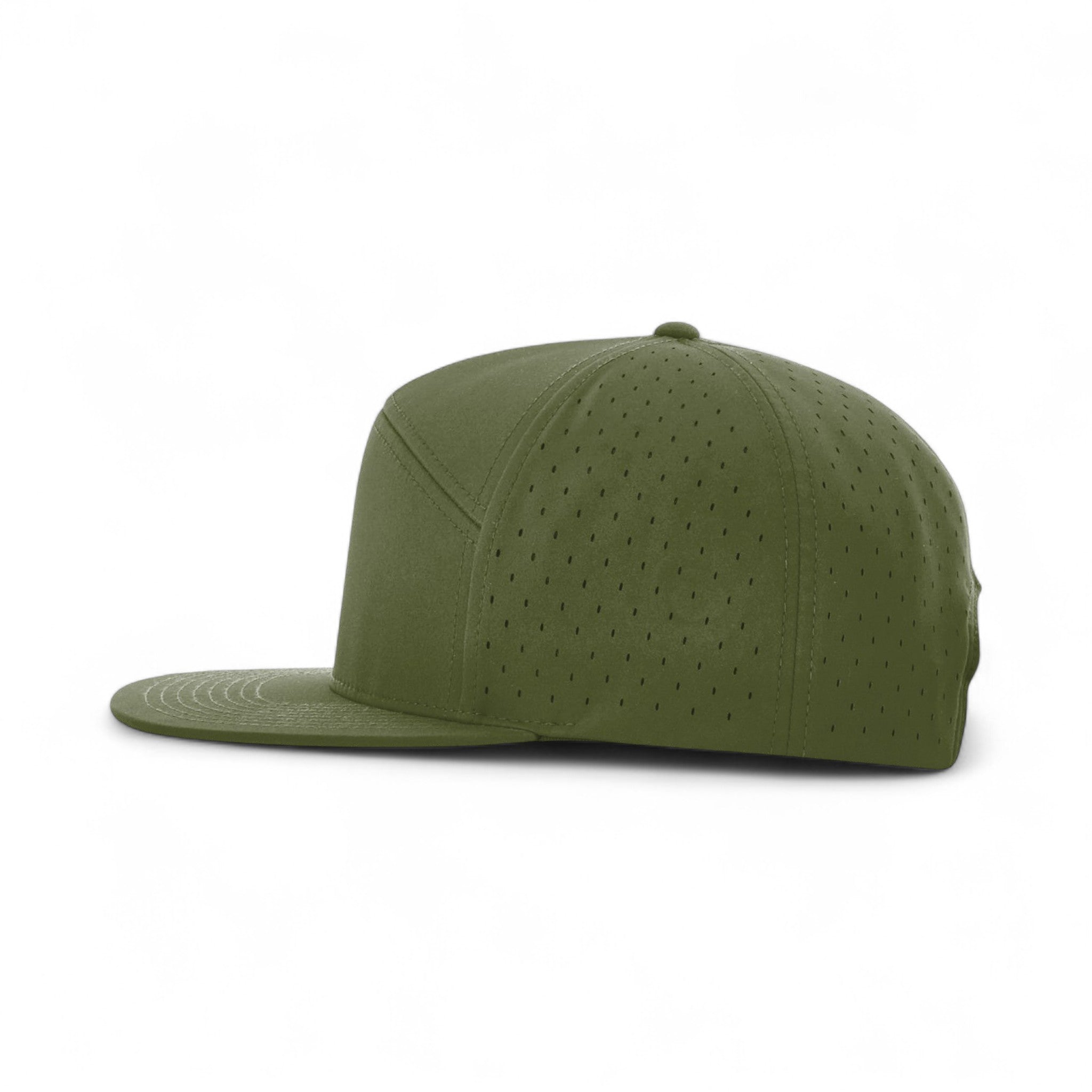 Left side view of Richardson 169 custom hat in moss