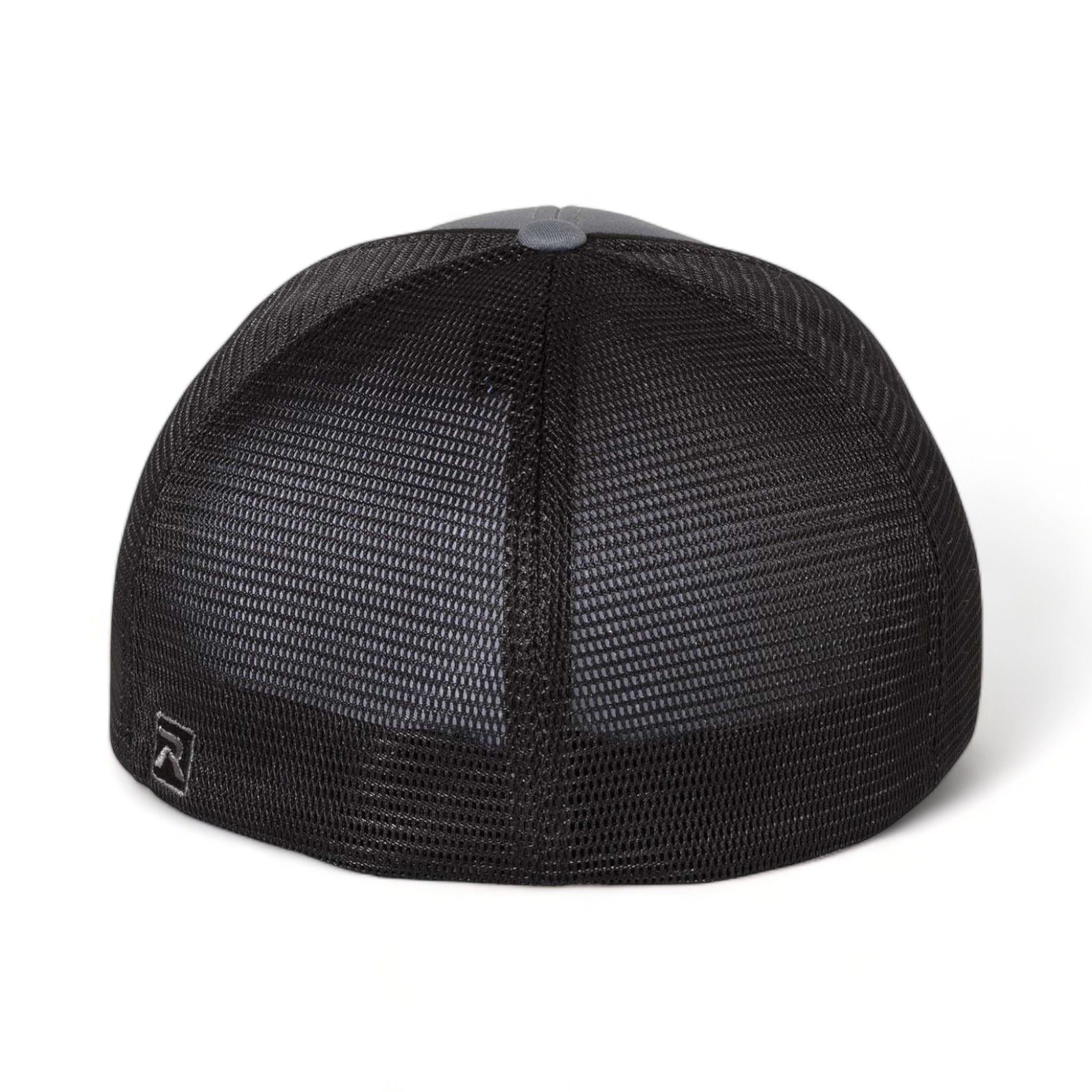 Back view of Richardson 172 custom hat in charcoal and black split