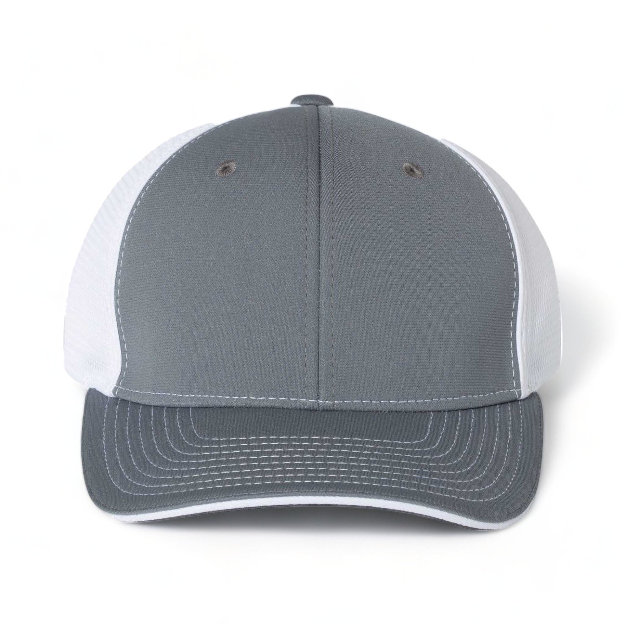 Front view of Richardson 172 custom hat in charcoal and white split