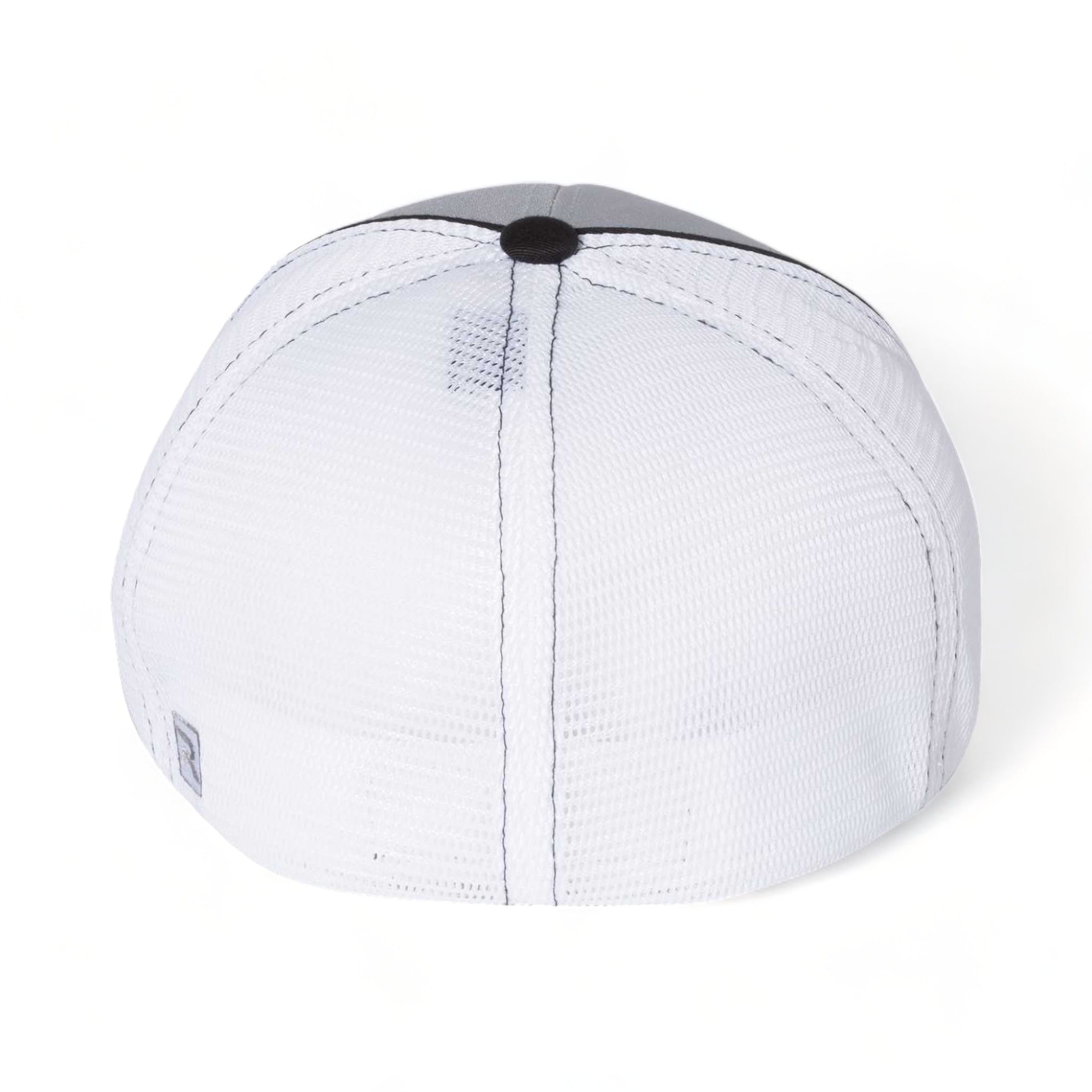 Back view of Richardson 172 custom hat in grey, white and black tri