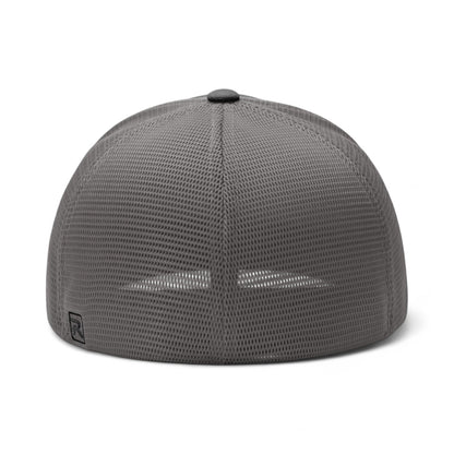 Back view of Richardson 172 custom hat in black and charcoal