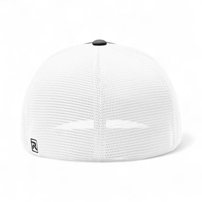 Back view of Richardson 172 custom hat in black and white