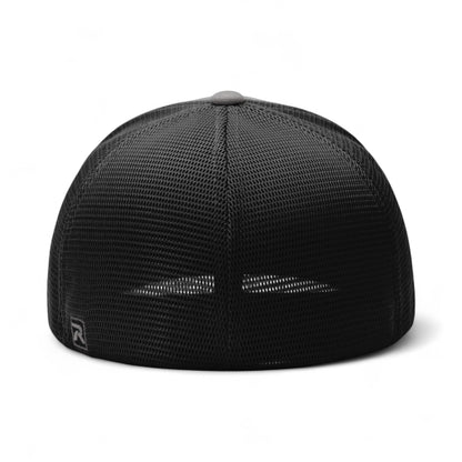 Back view of Richardson 172 custom hat in charcoal and black