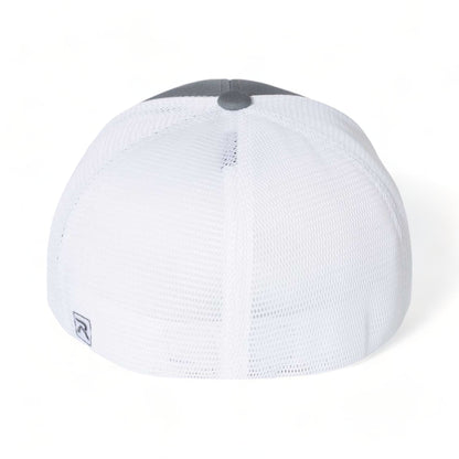 Back view of Richardson 172 custom hat in charcoal and white split