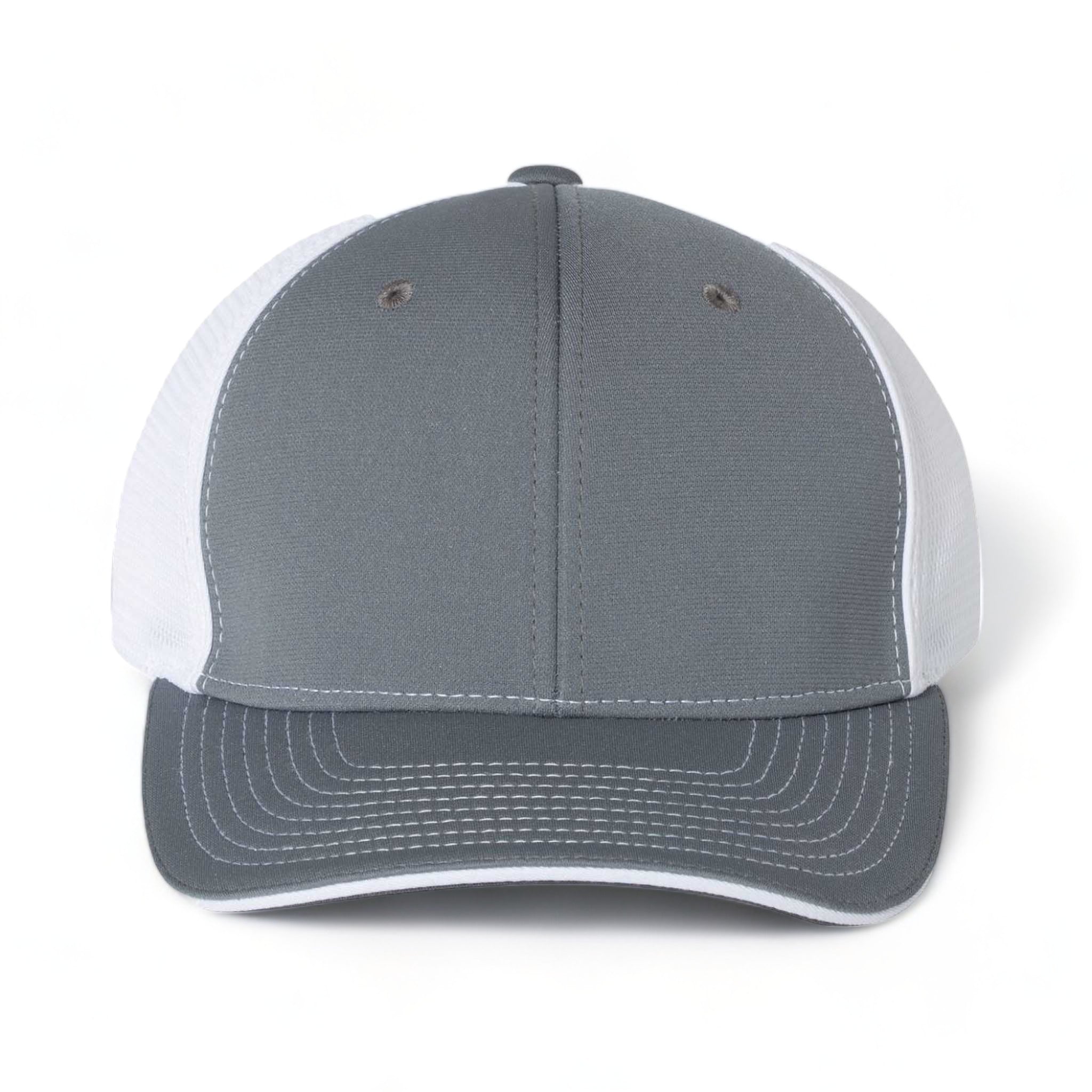 Front view of Richardson 172 custom hat in charcoal and white split