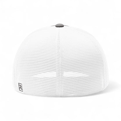 Back view of Richardson 172 custom hat in charcoal and white