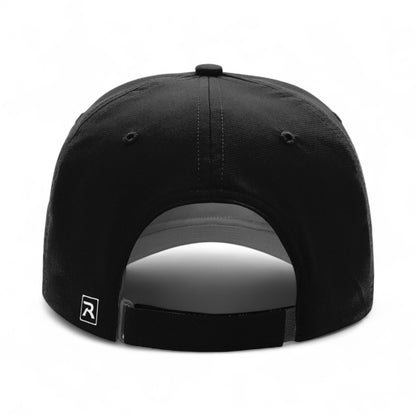 Back view of Richardson 220 custom hat in black