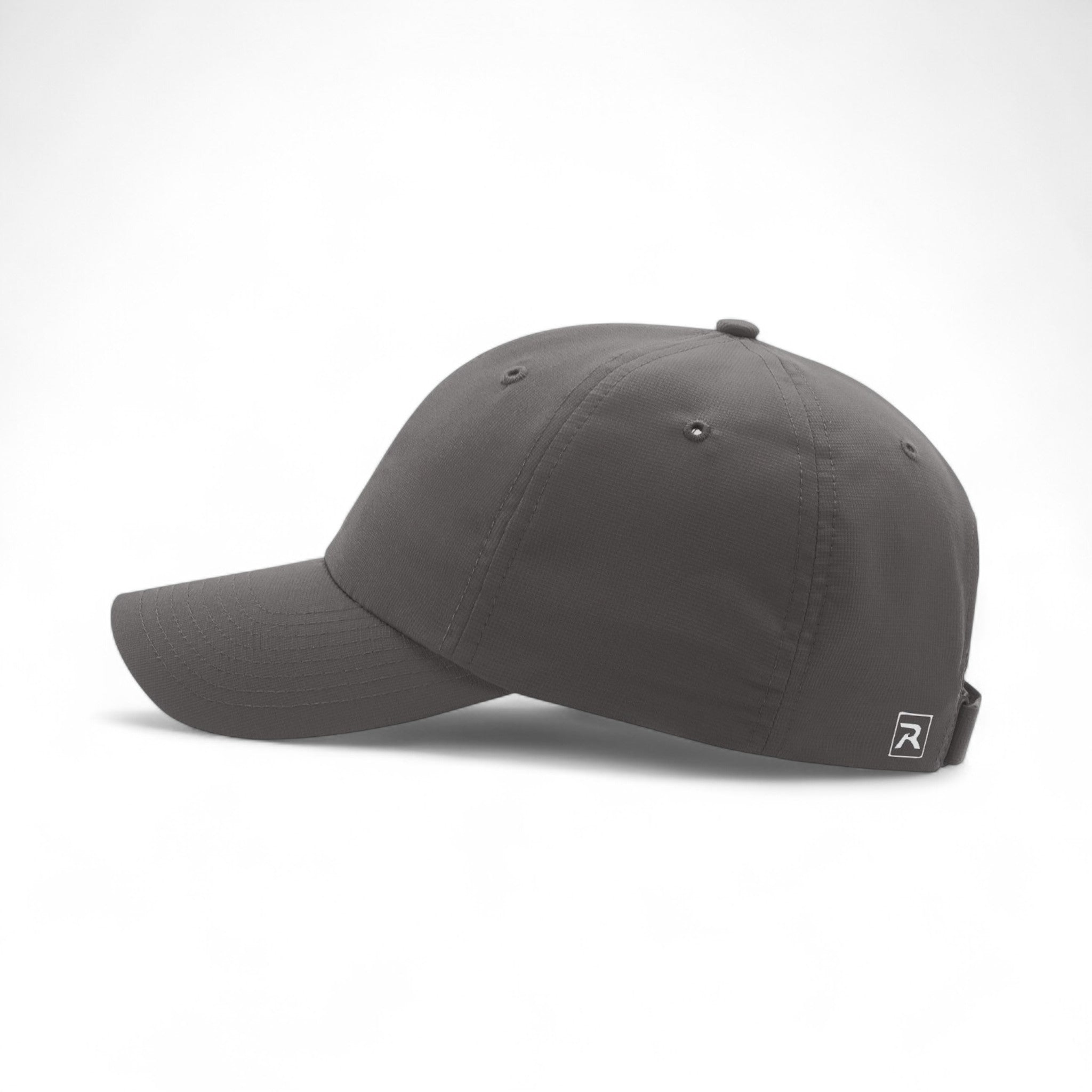 Left side view of Richardson 220 custom hat in charcoal