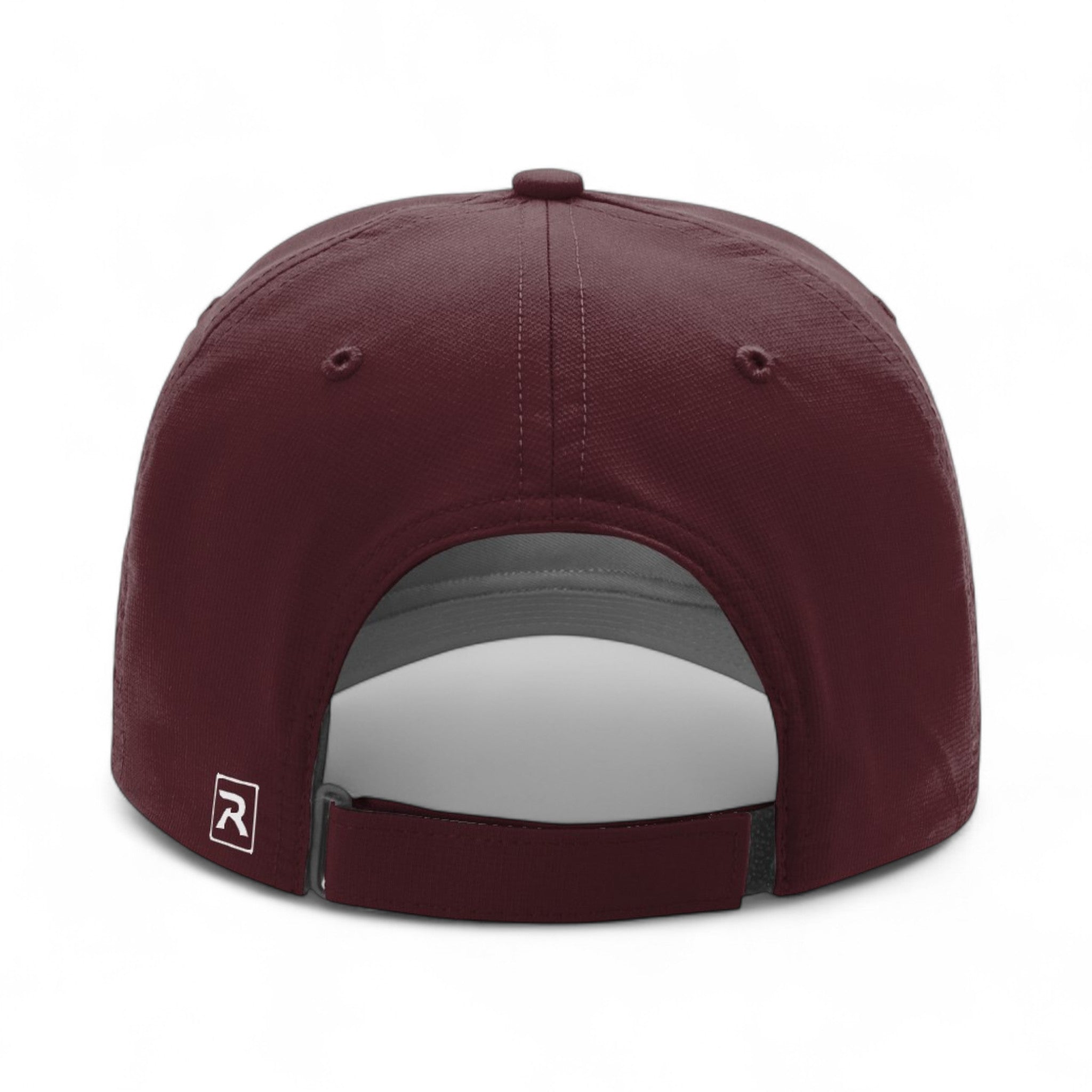 Back view of Richardson 220 custom hat in maroon