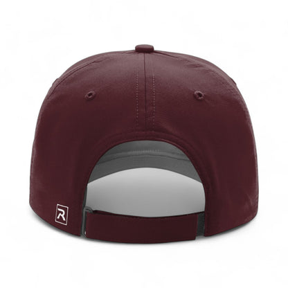 Back view of Richardson 220 custom hat in maroon