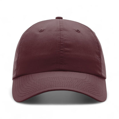 Front view of Richardson 220 custom hat in maroon