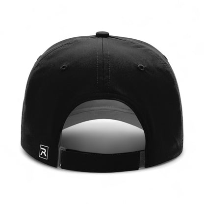 Back view of Richardson 225 custom hat in black