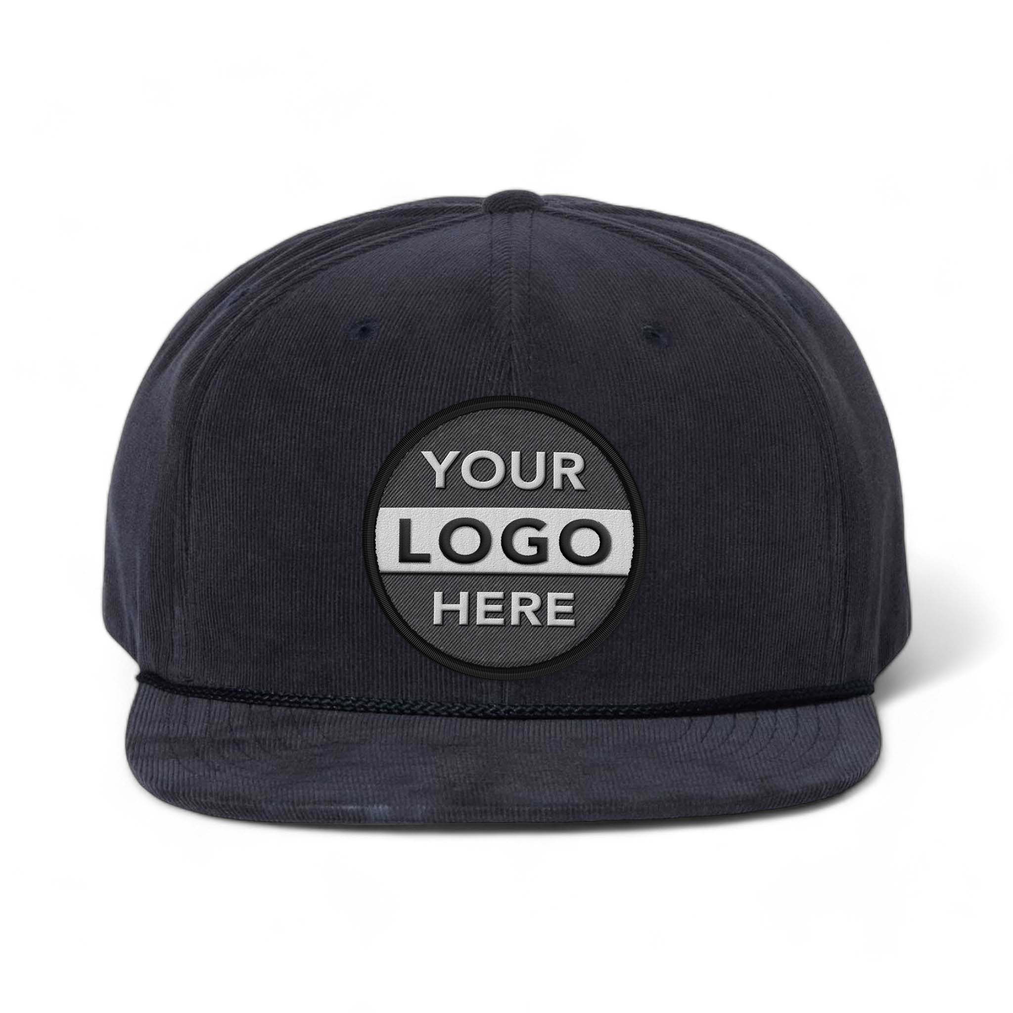 Richardson 253 custom embroidered patch hat in navy