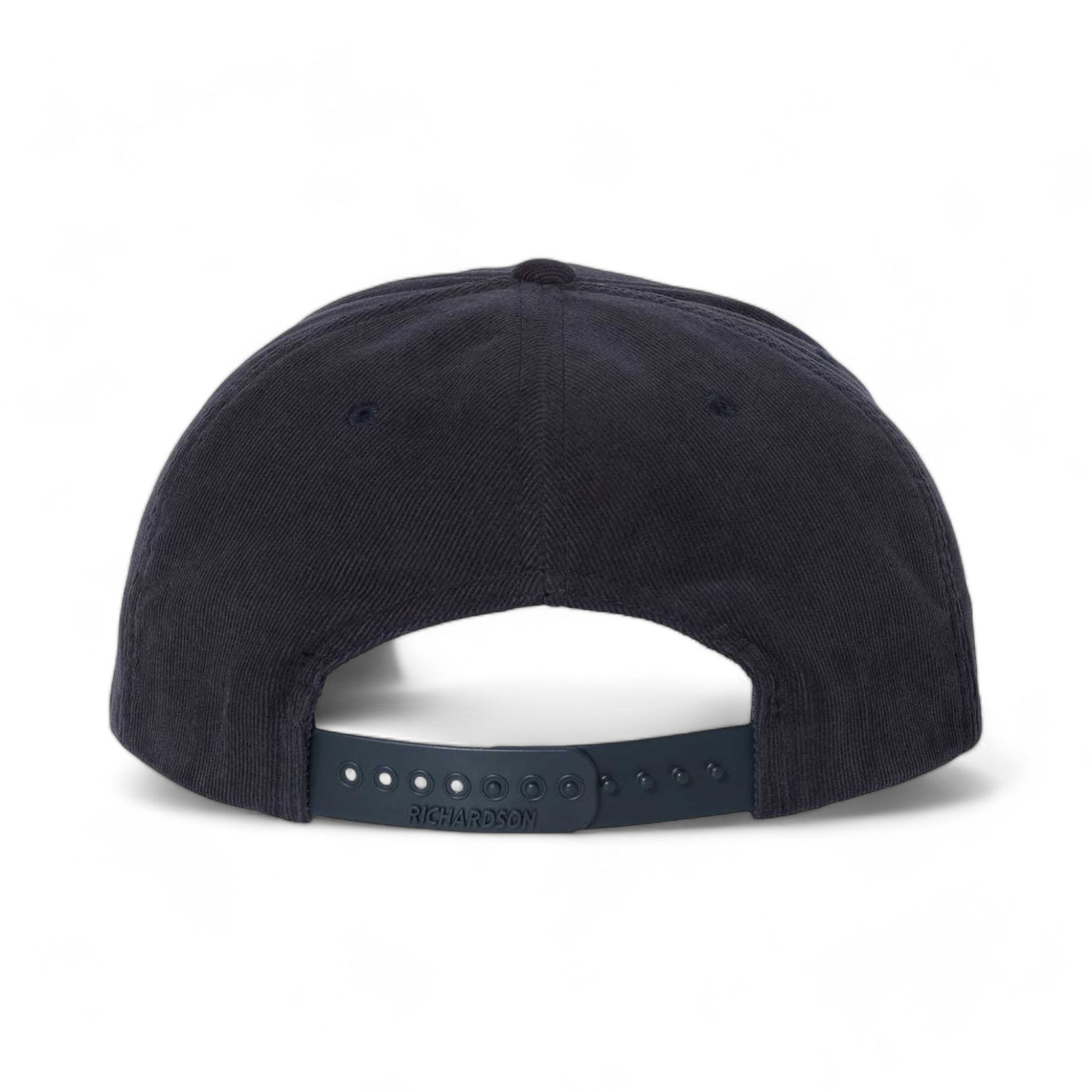 Back view of Richardson 253 custom hat in navy