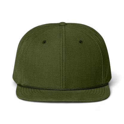 Front view of Richardson 253 custom hat in olive