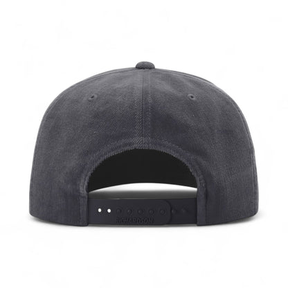 Back view of Richardson 253 custom hat in navy