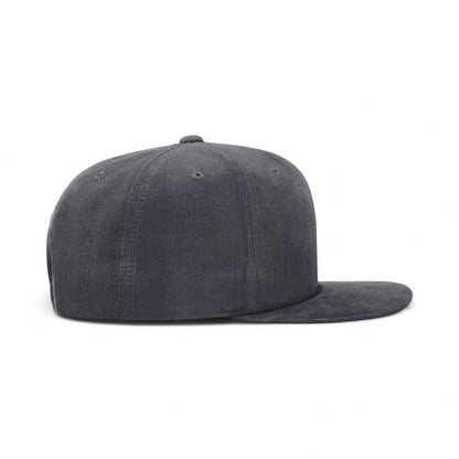 Right side view of Richardson 253 custom hat in navy