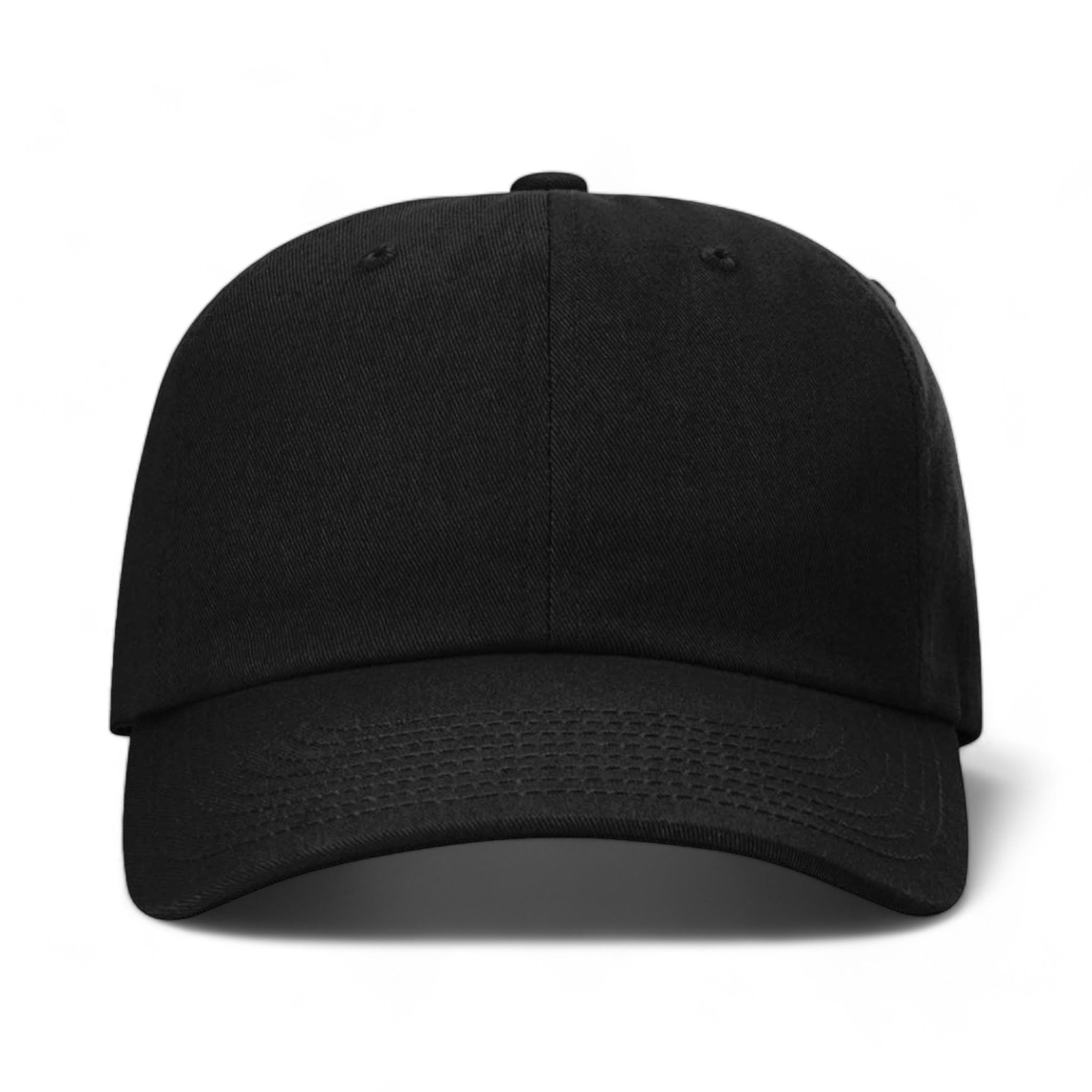 Front view of Richardson 254RE custom hat in black