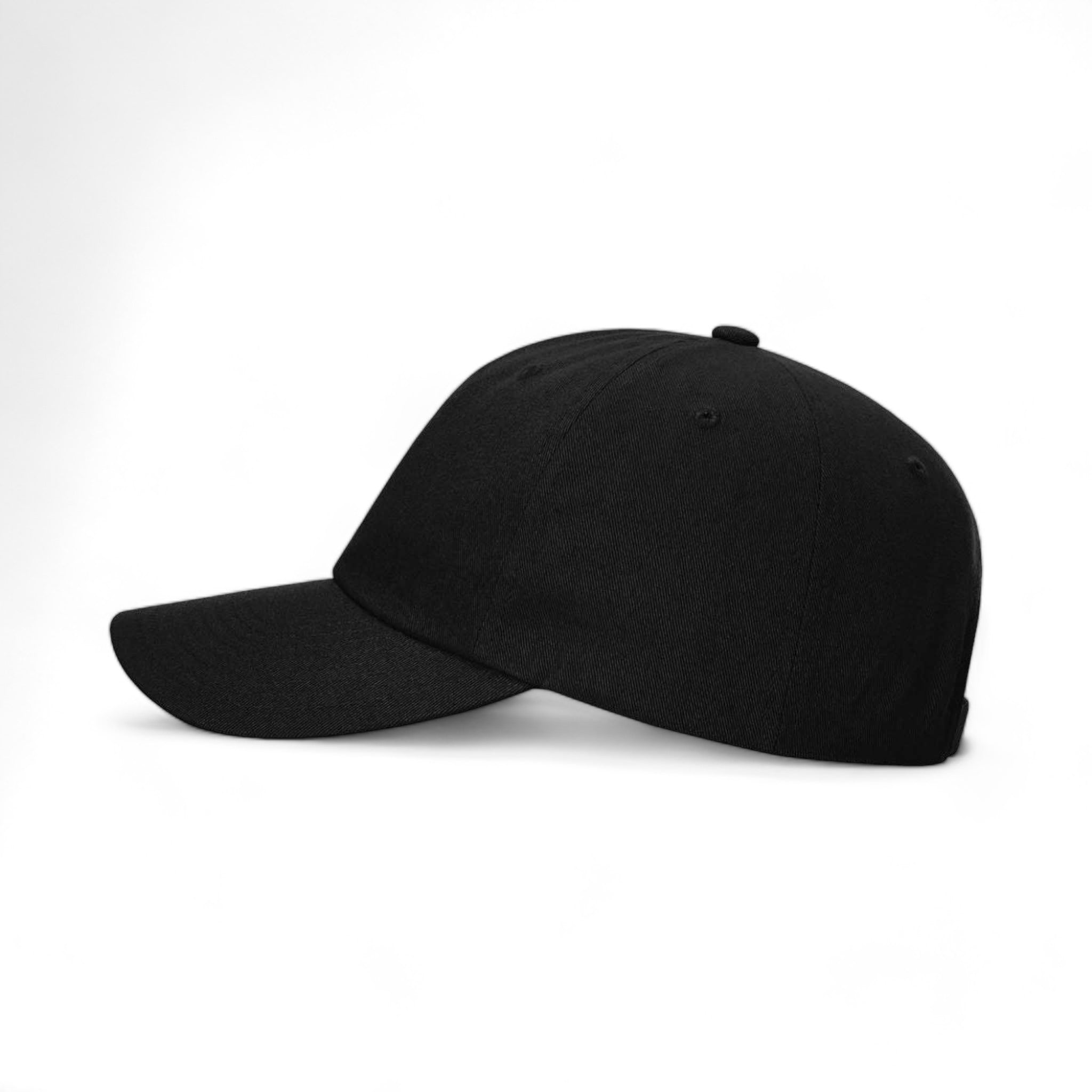Side view of Richardson 254RE custom hat in black
