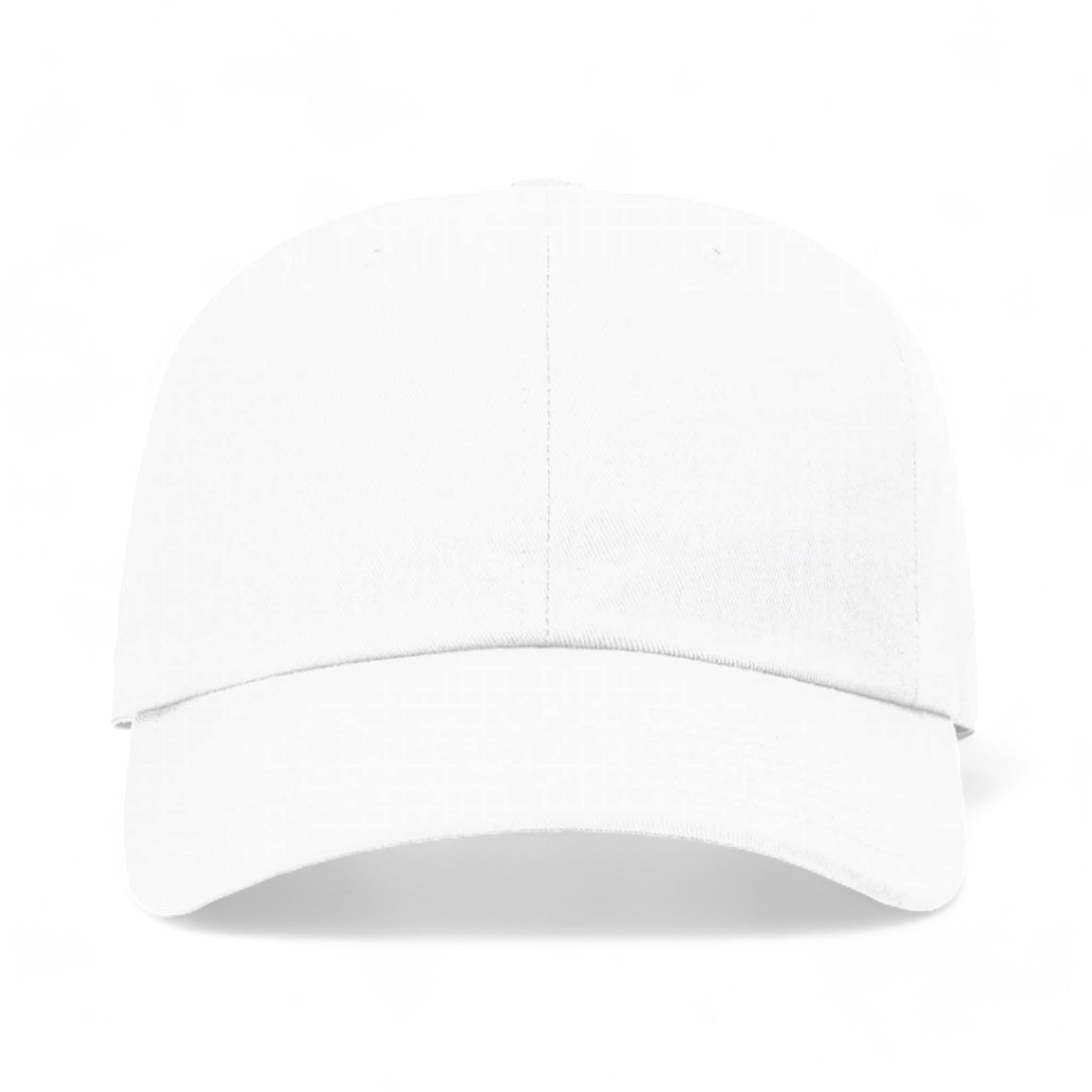 Front view of Richardson 254RE custom hat in white