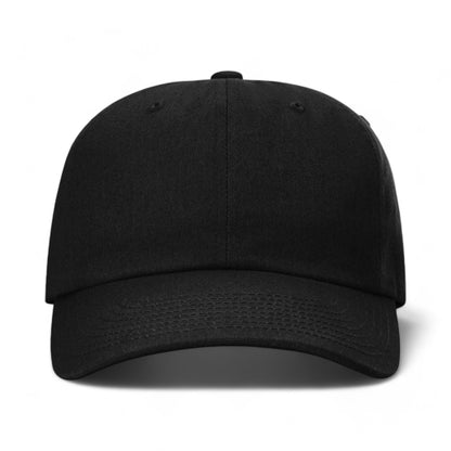 Front view of Richardson 254RE custom hat in black