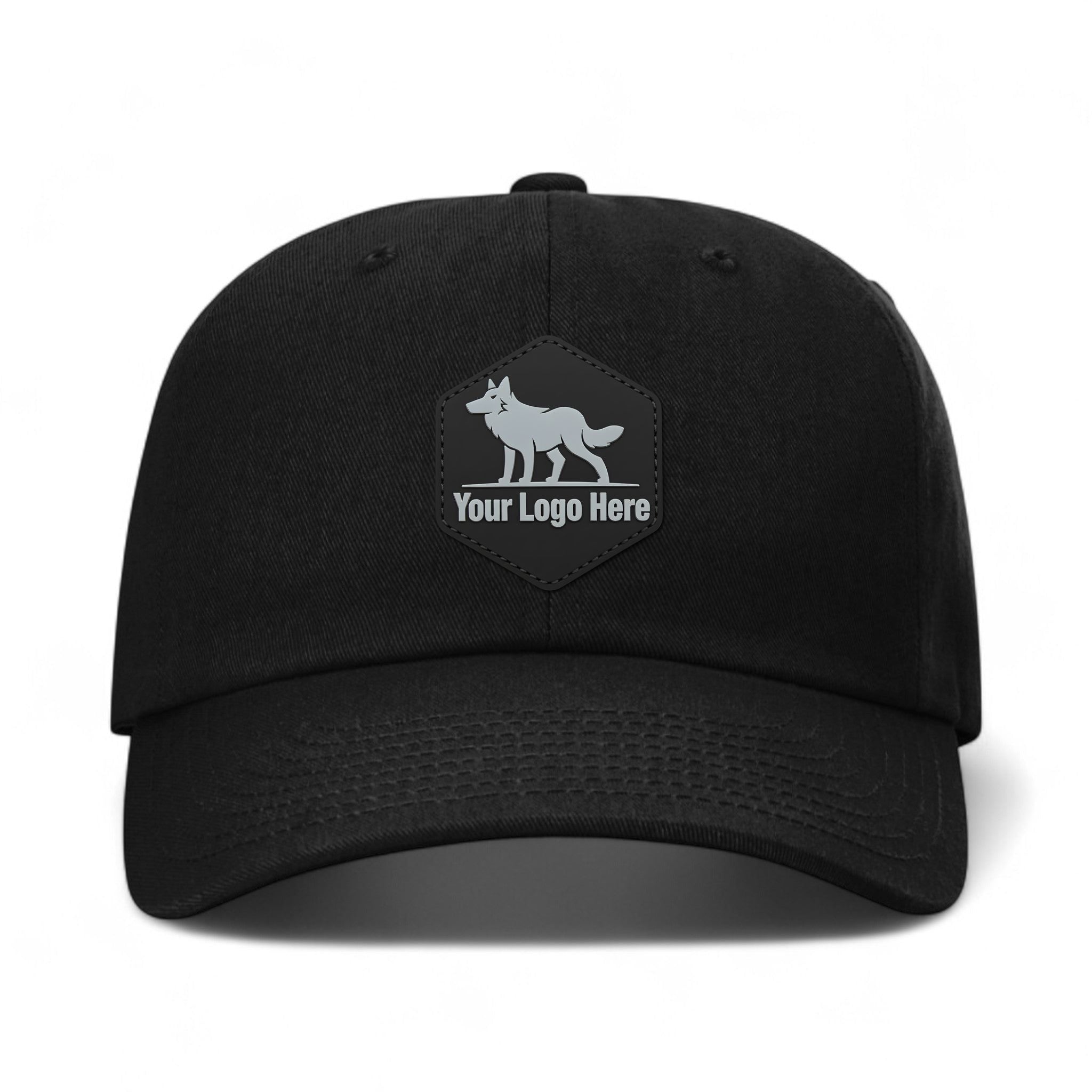 PVC patch preview of Richardson 254RE custom hat in black