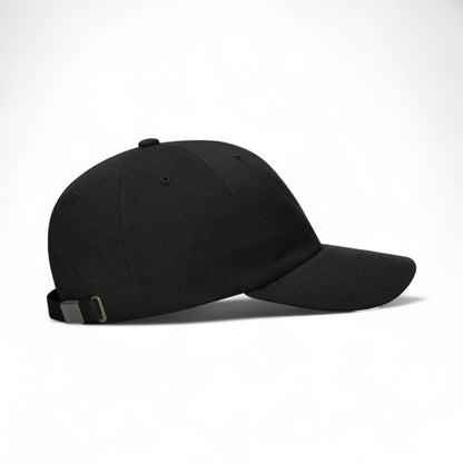 Right side view of Richardson 254RE custom hat in black