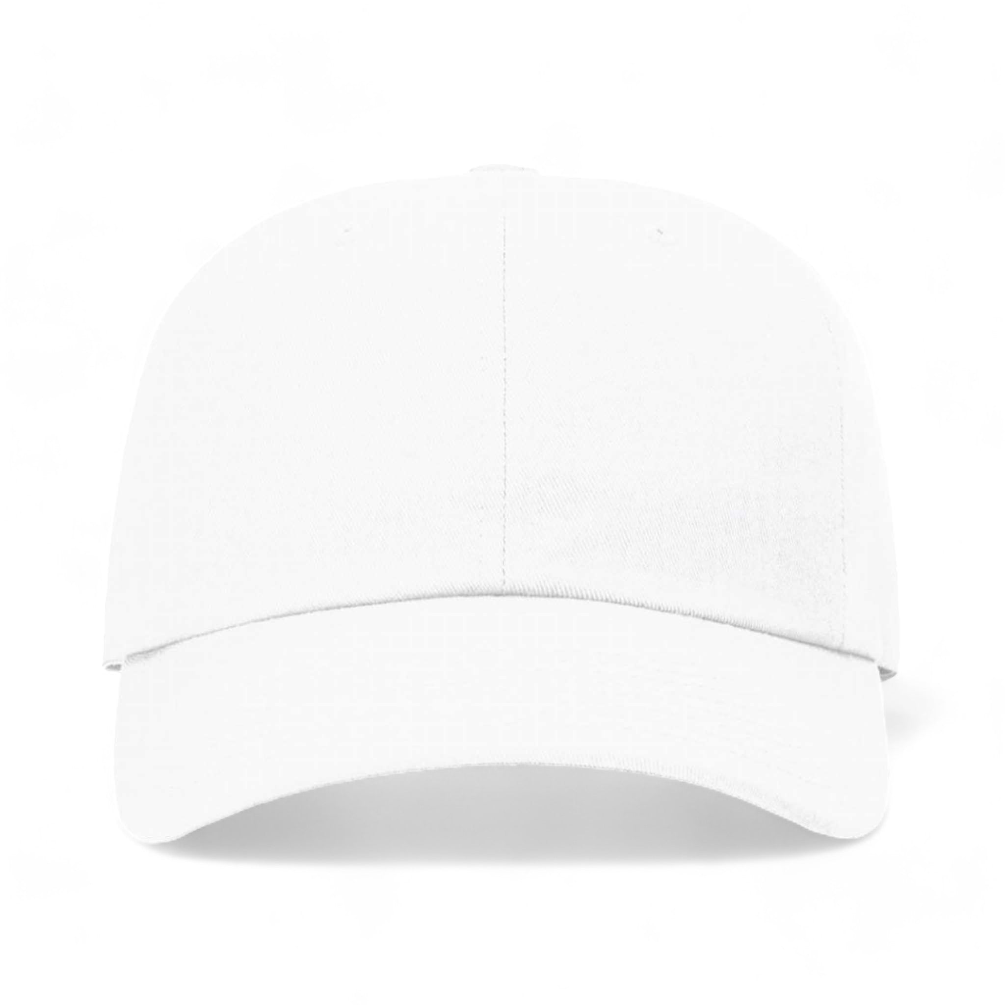 Front view of Richardson 254RE custom hat in white