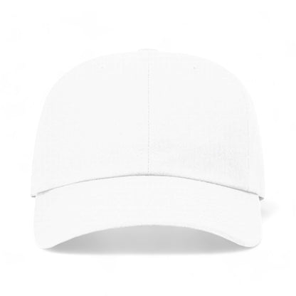 Front view of Richardson 254RE custom hat in white