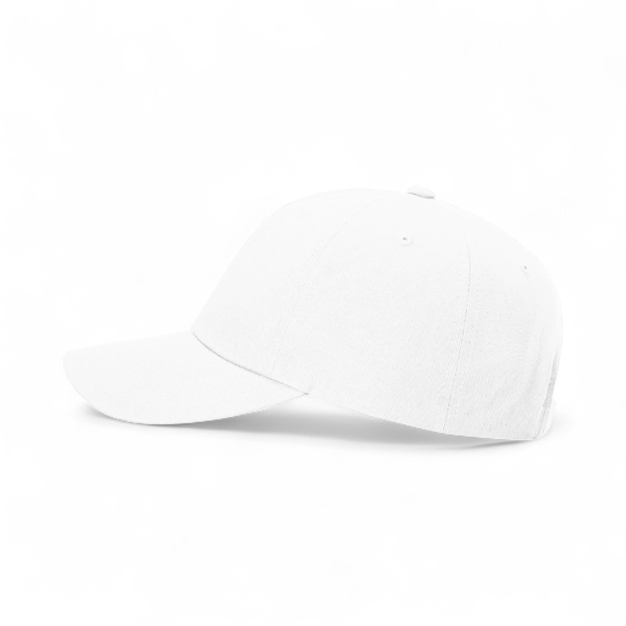 Left side view of Richardson 254RE custom hat in white