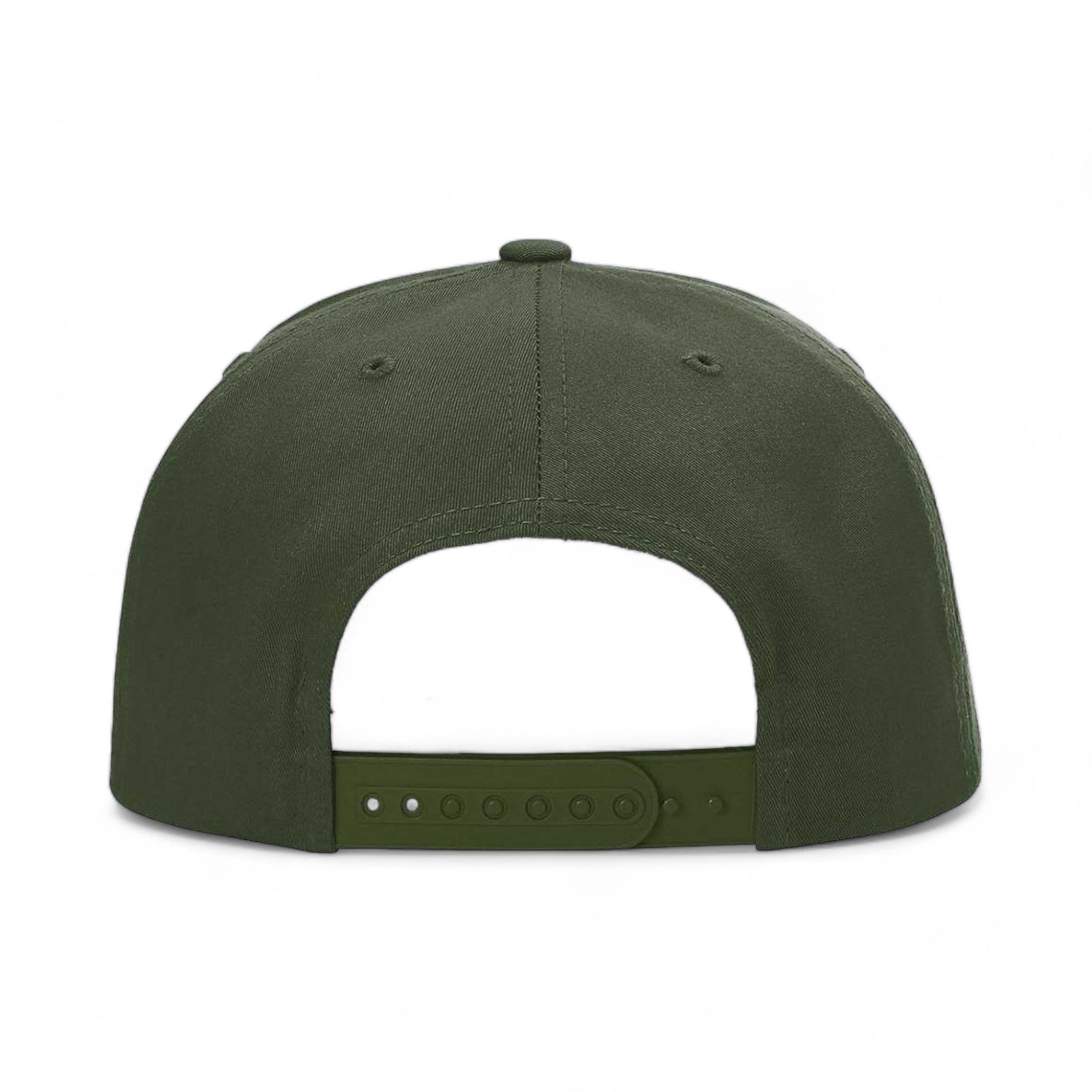 Back view of Richardson 255 custom hat in army olive