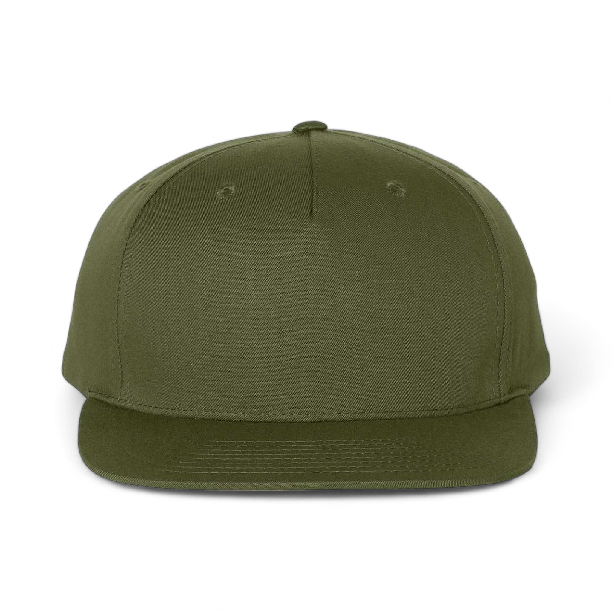 Front view of Richardson 255 custom hat in army olive