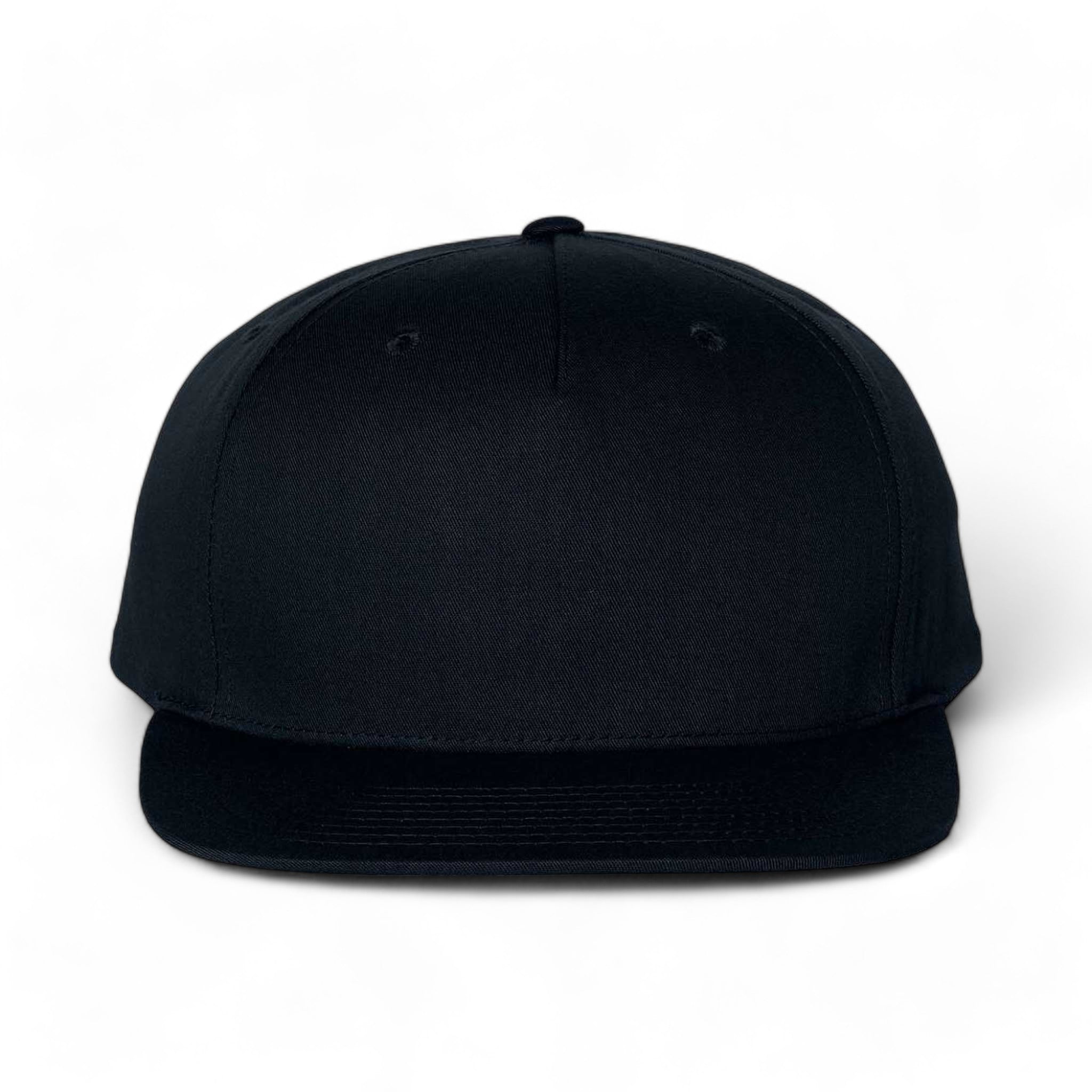 Front view of Richardson 255 custom hat in black