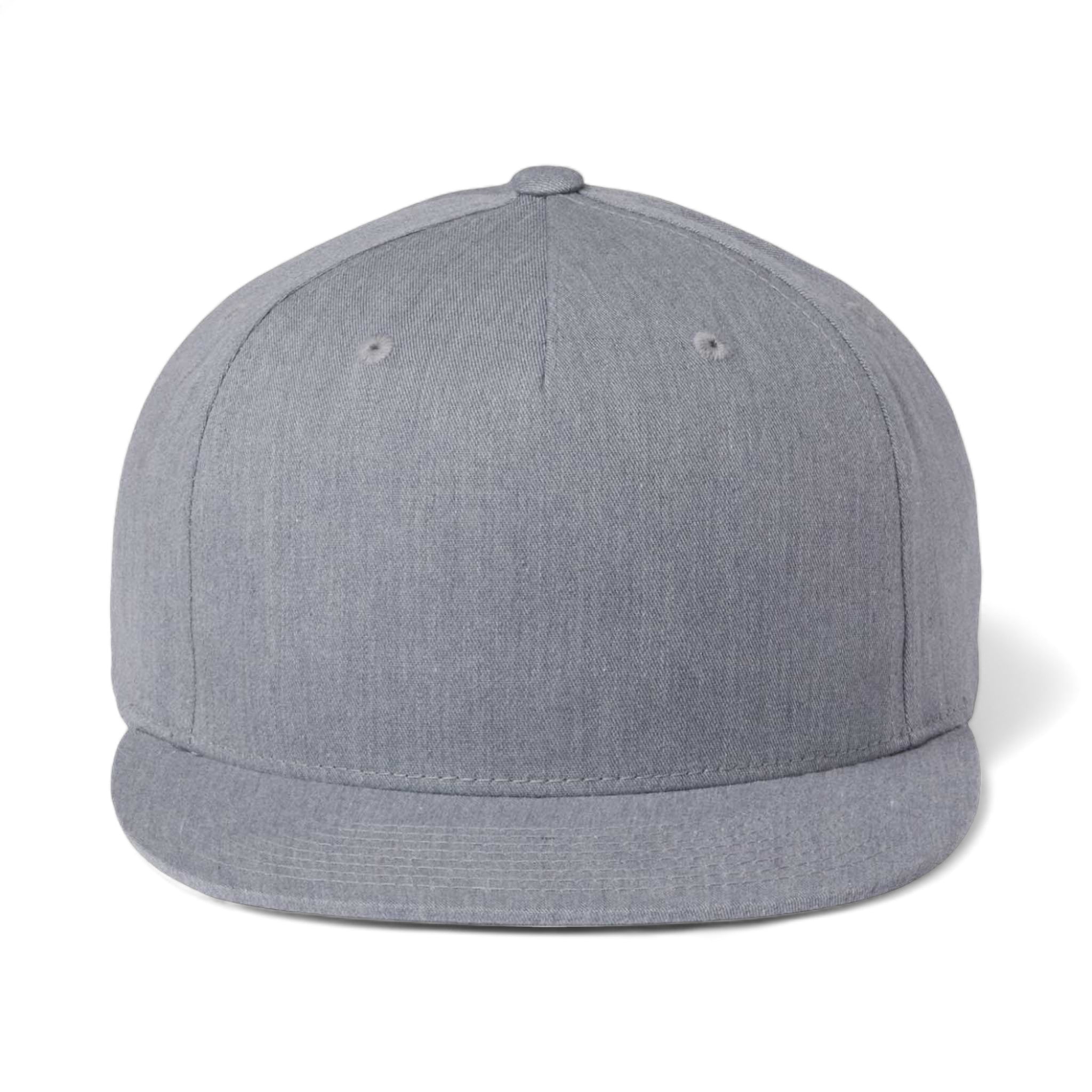 Front view of Richardson 255 custom hat in heather grey
