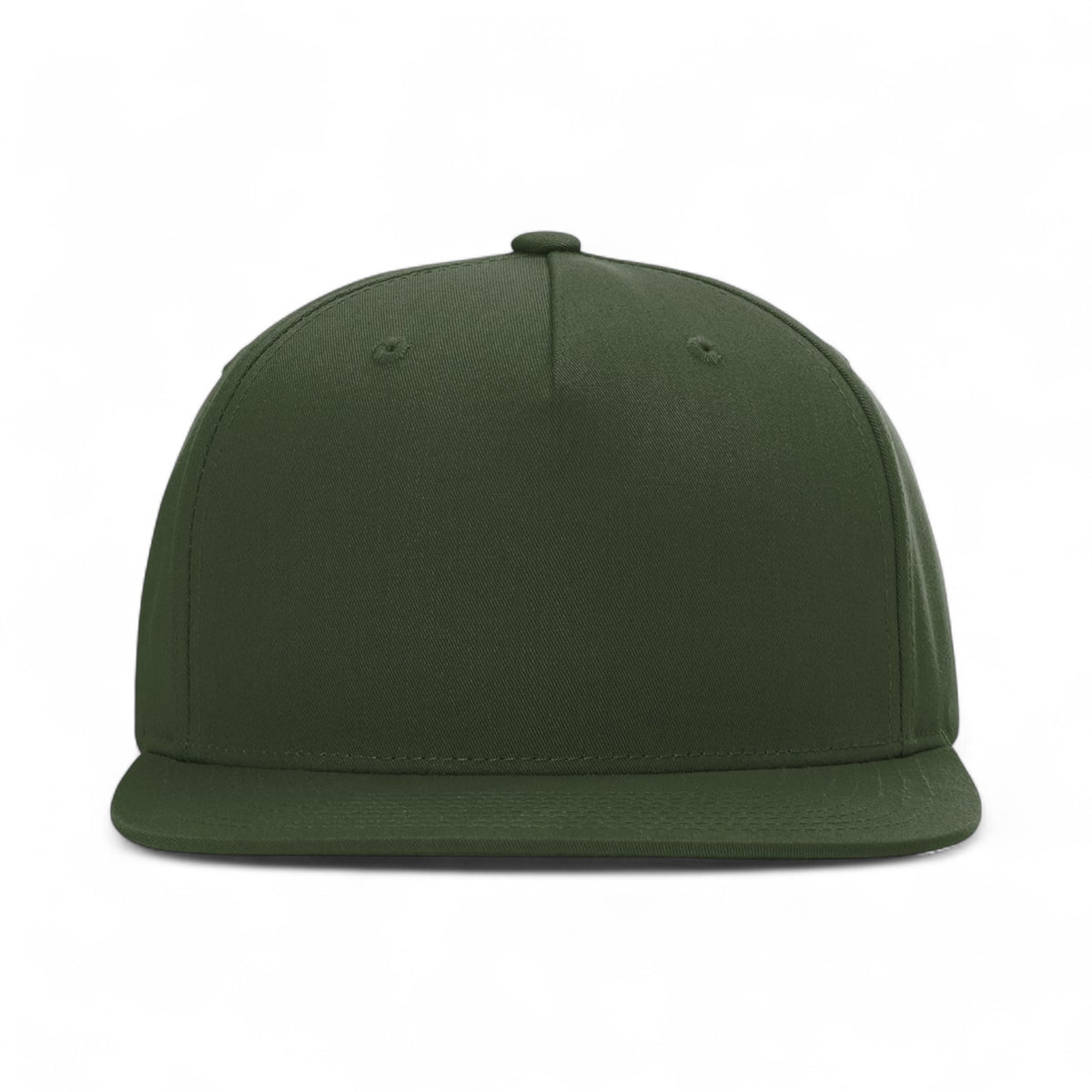 Front view of Richardson 255 custom hat in army olive