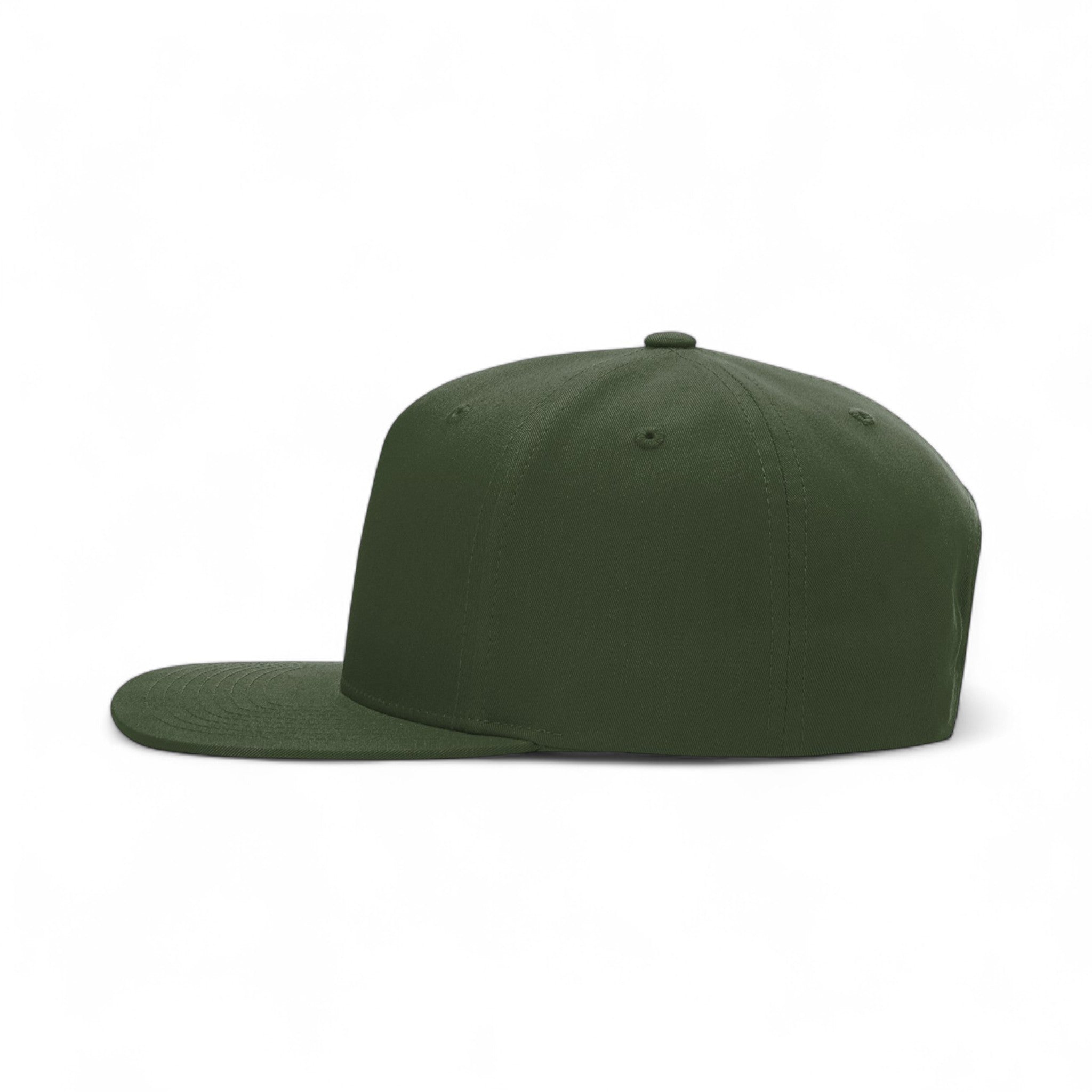 Left side view of Richardson 255 custom hat in army olive