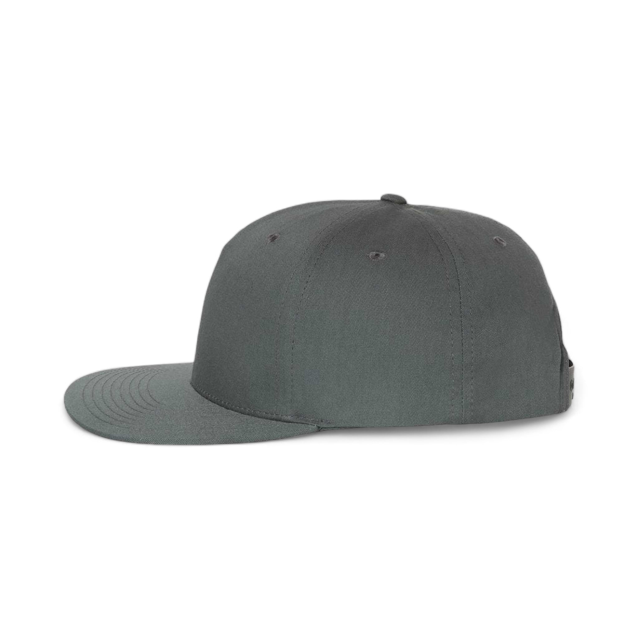 Side view of Richardson 255 custom hat in flint grey