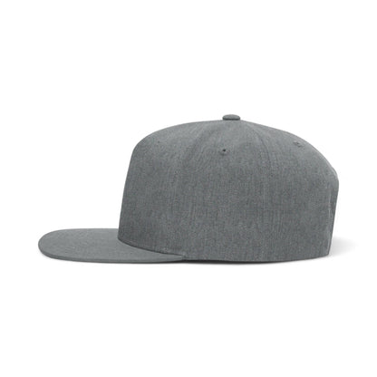 Left side view of Richardson 255 custom hat in heather grey
