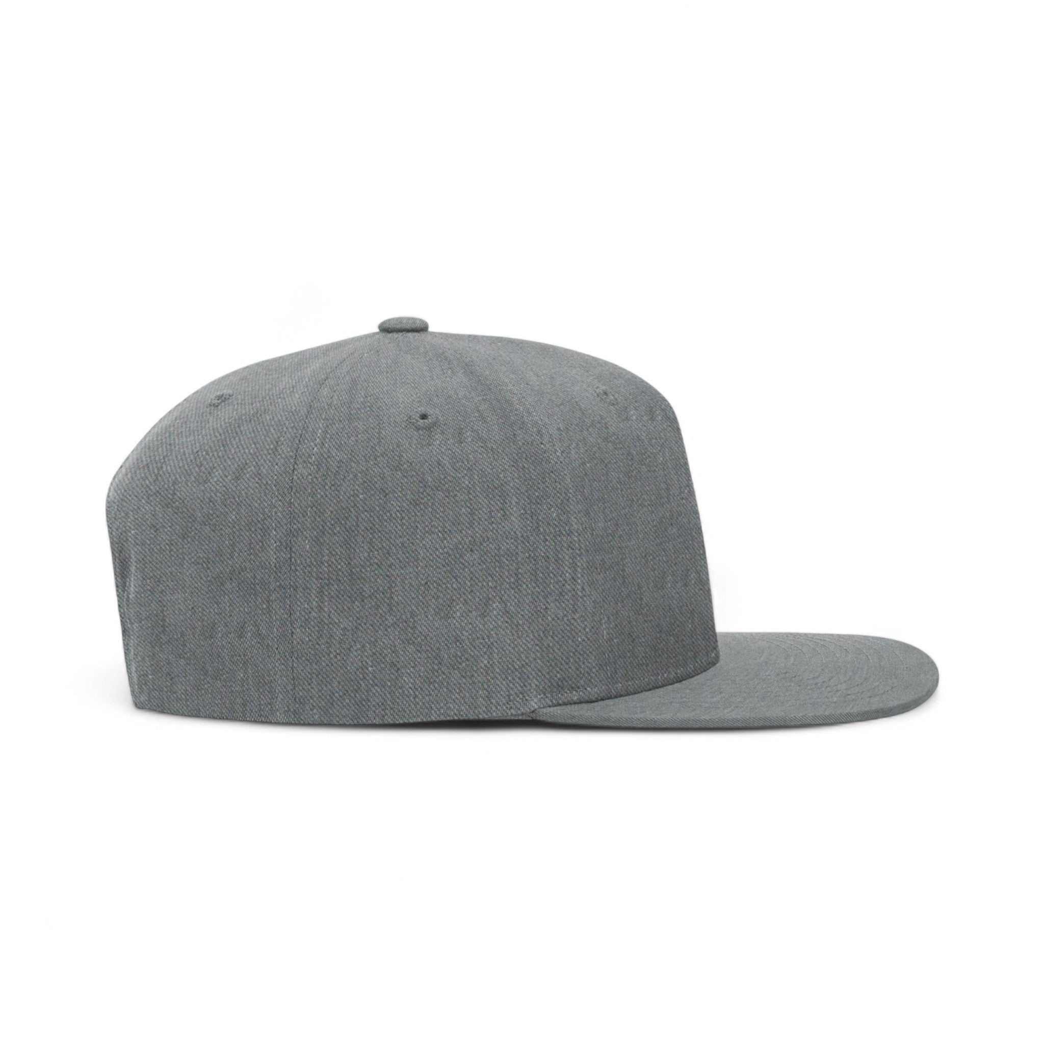 Right side view of Richardson 255 custom hat in heather grey