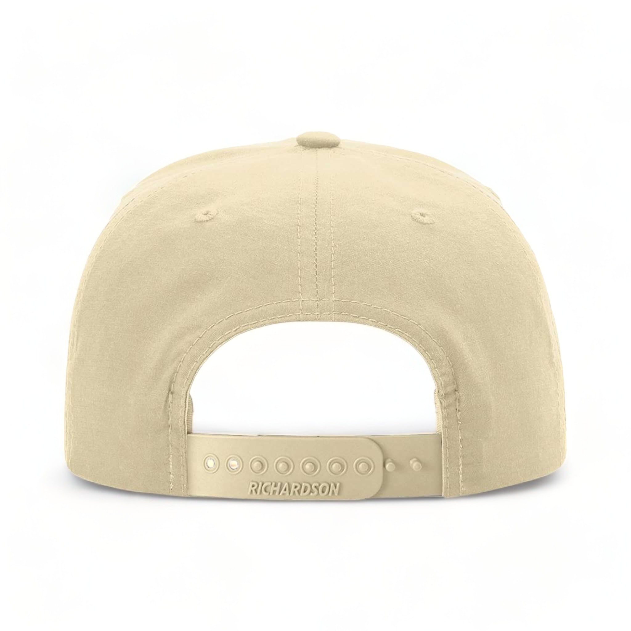 Back view of Richardson 256 custom hat in birch and black