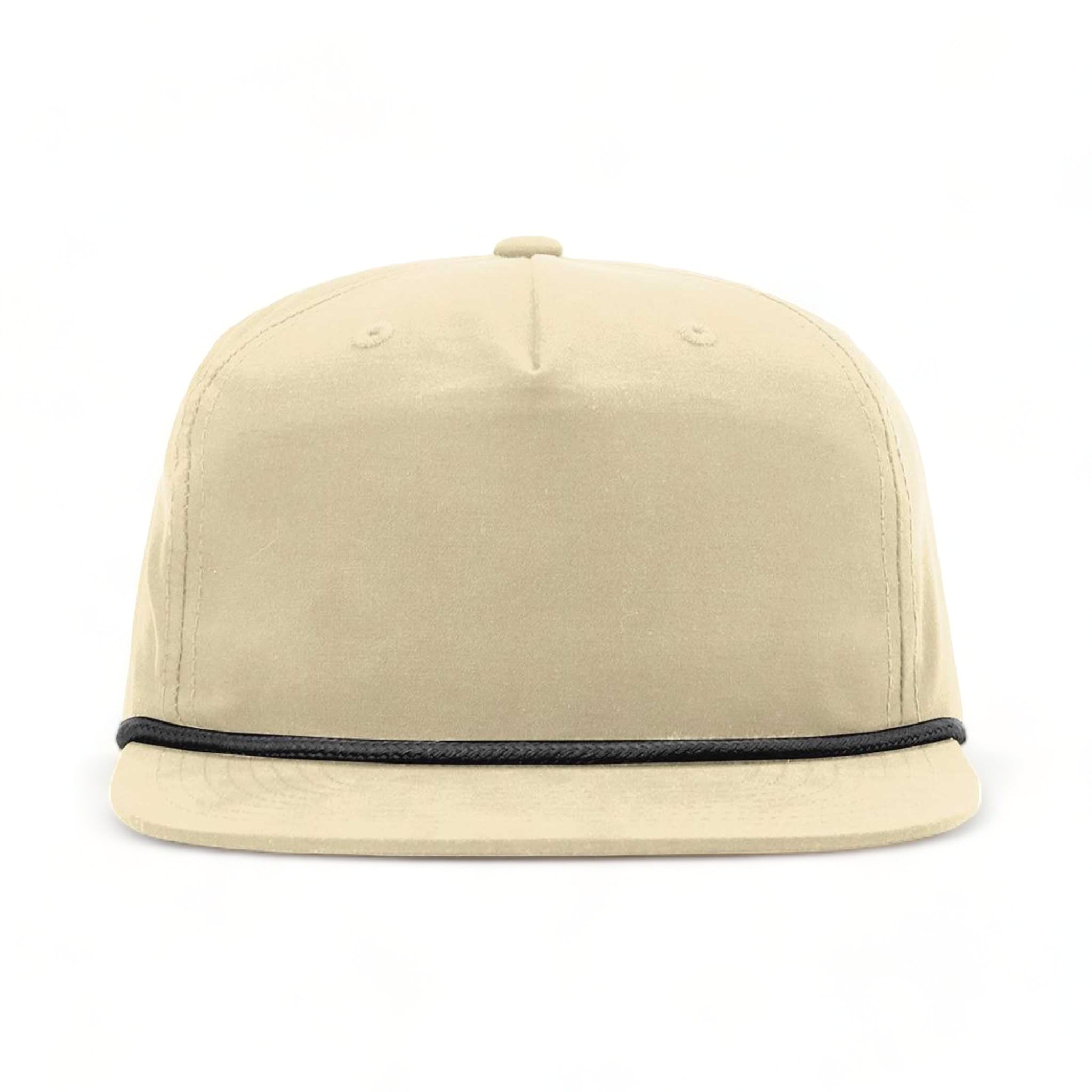 Front view of Richardson 256 custom hat in birch and black